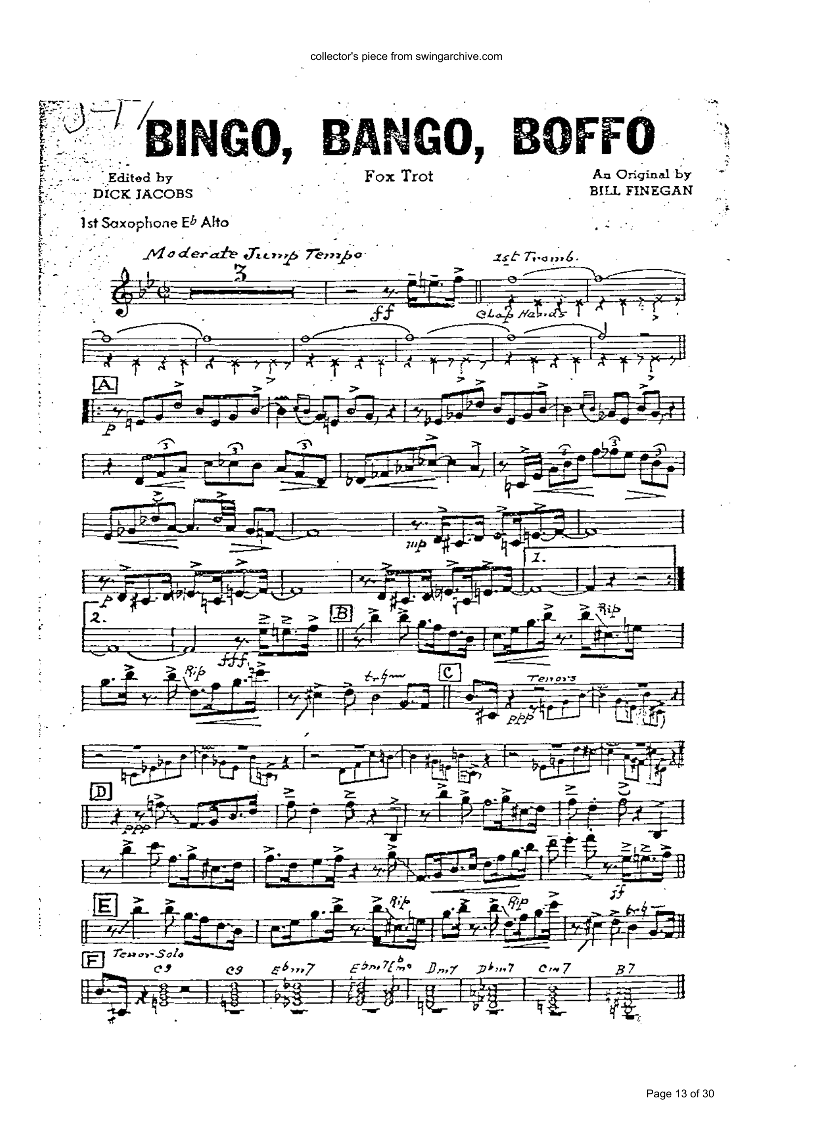 Bingo,Bango,Boffo (B.Finegan)