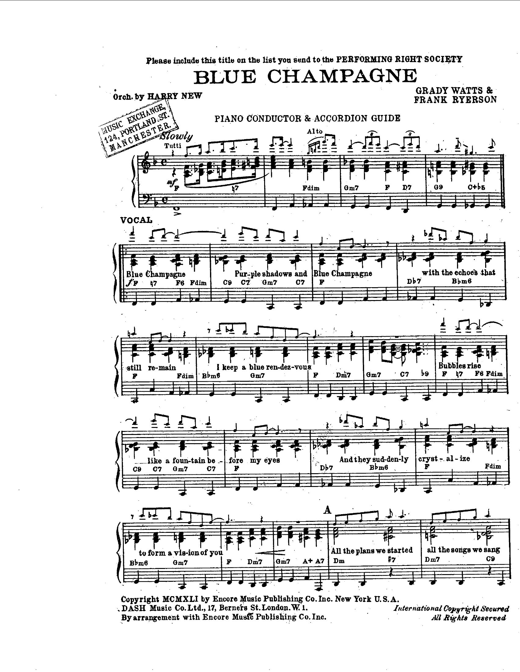 Blue Champagne (H.New)