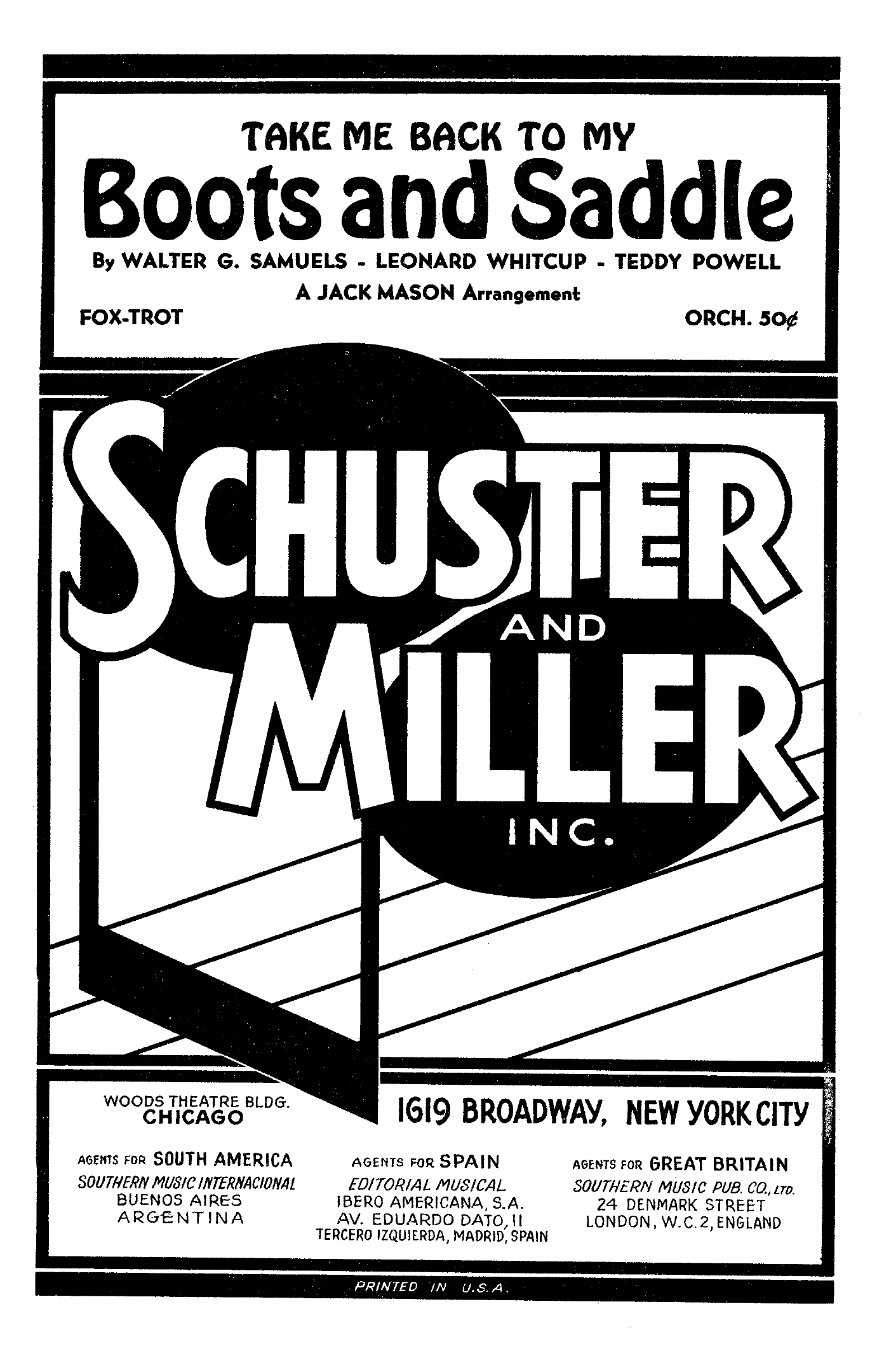 Boots And Saddle (J.Mason)