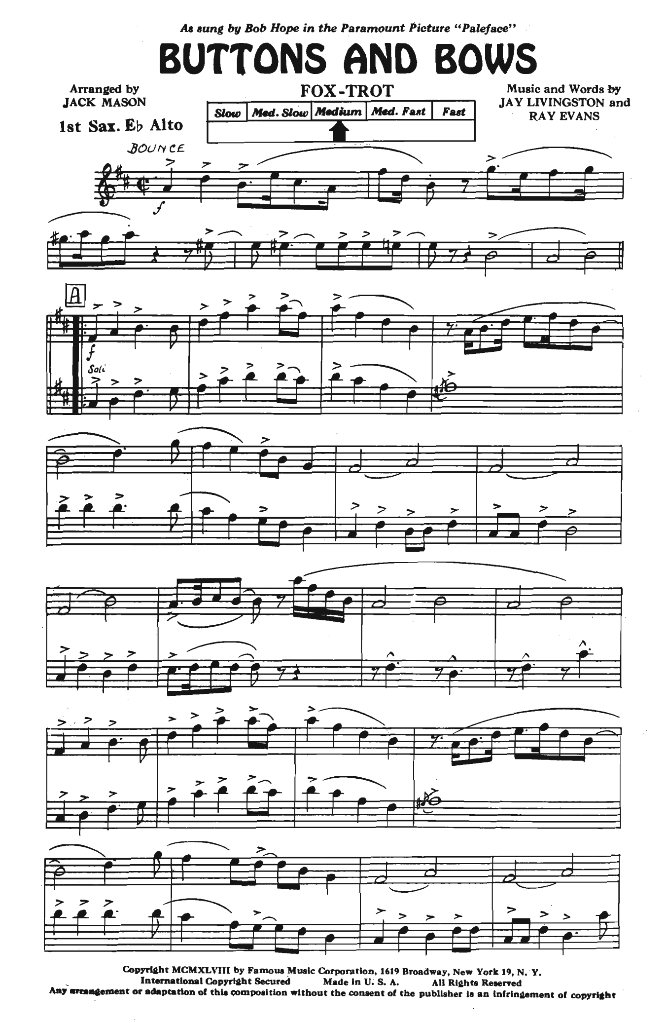 Buttons And Bows (J.Mason)