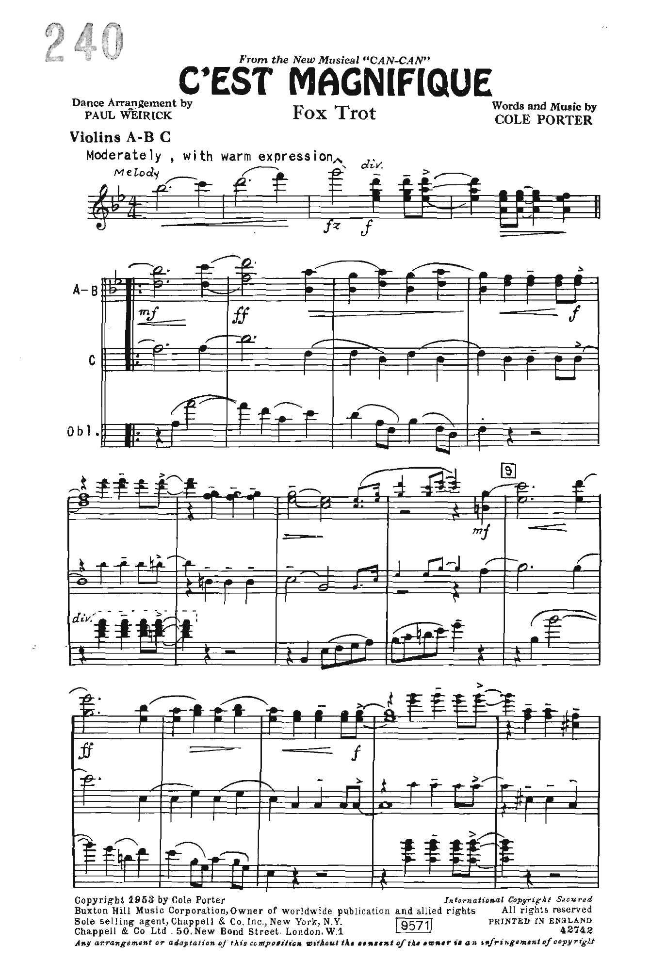 Ces't Magnifique (P.Weirick)