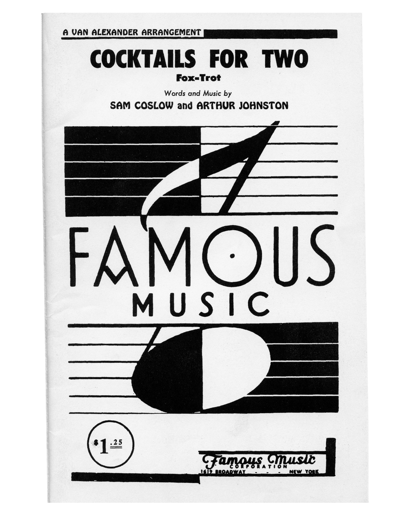 Cocktails For Two (Van Alexander) - Foxtrot