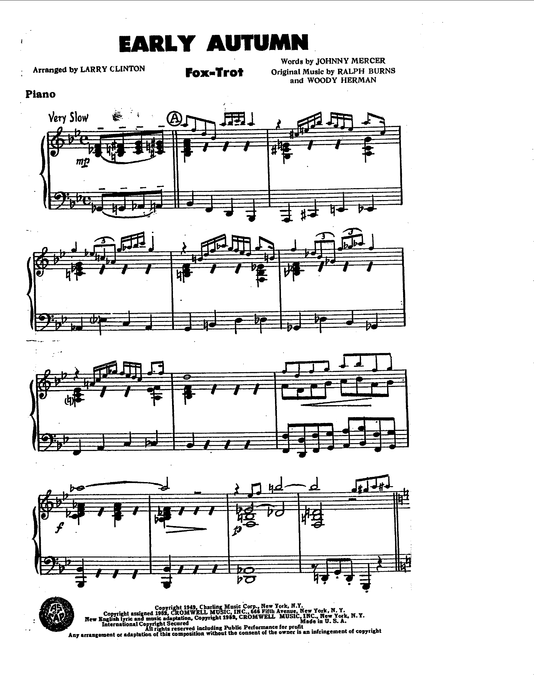 Early Autumn (L.Clinton)