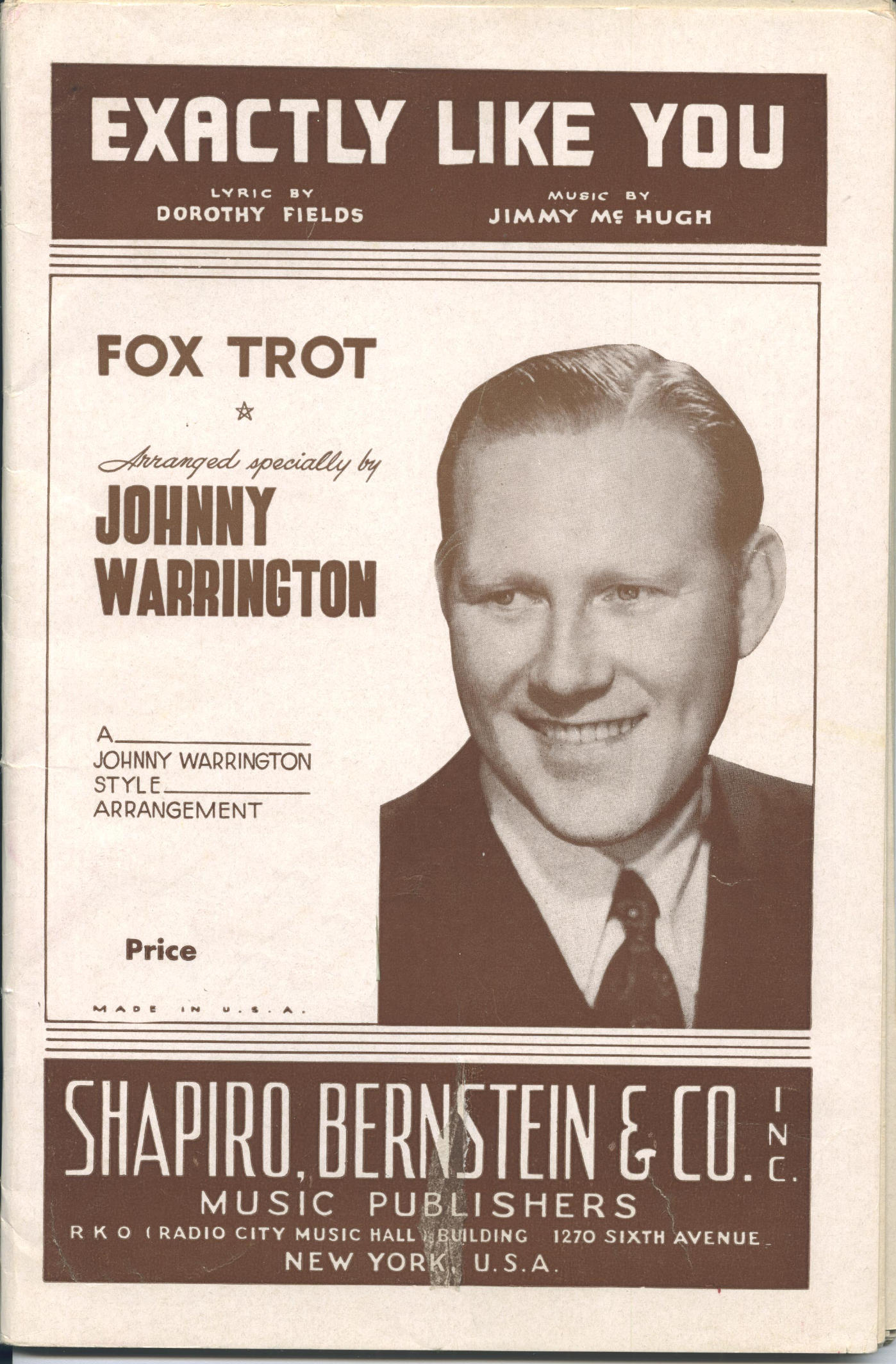 Exactly Like You (J.Warrington)