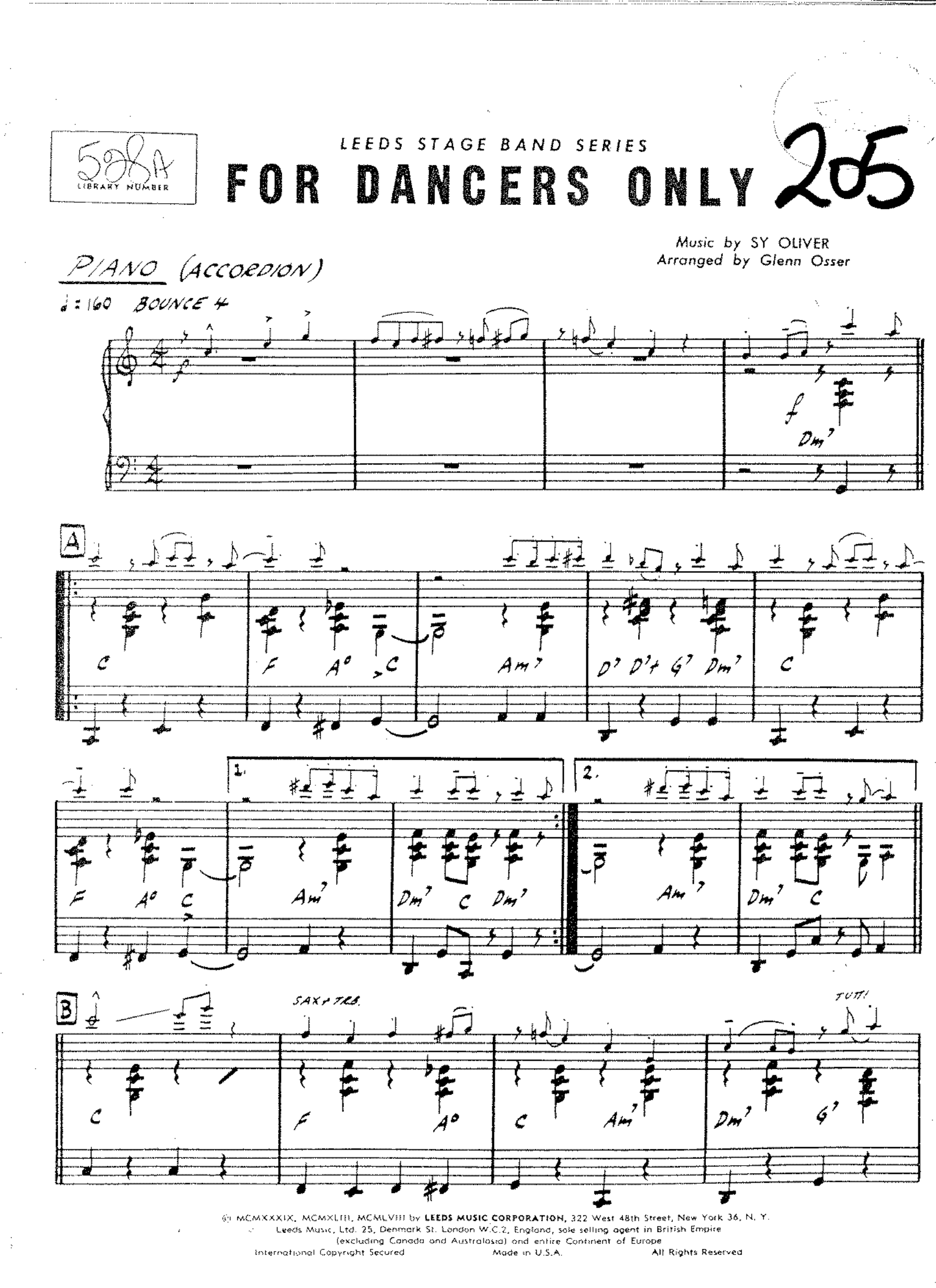 For Dancers Only (G.Osser) Sy Oliver