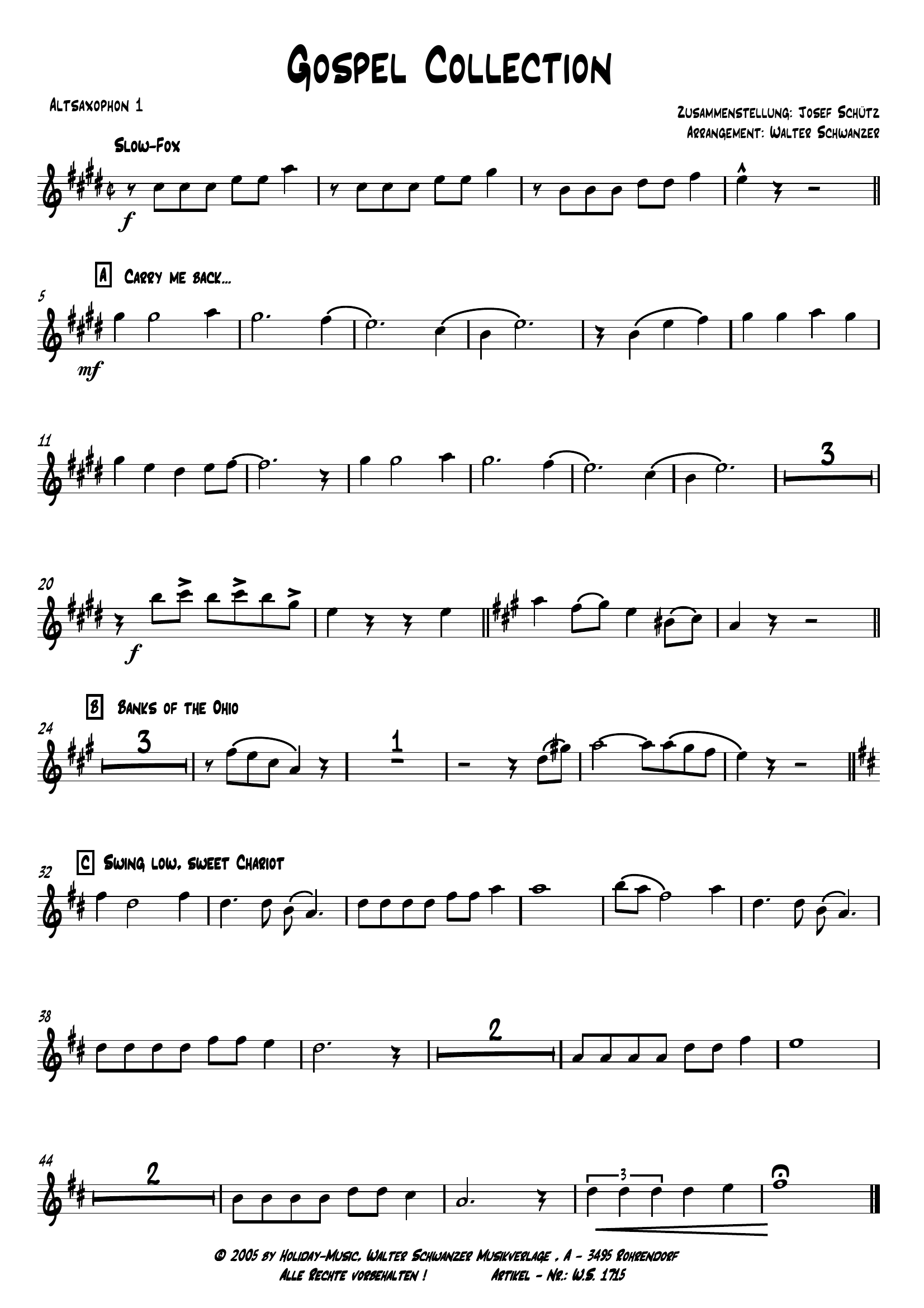 Gospel Collection (W.Schwanzer) - Foxtrot