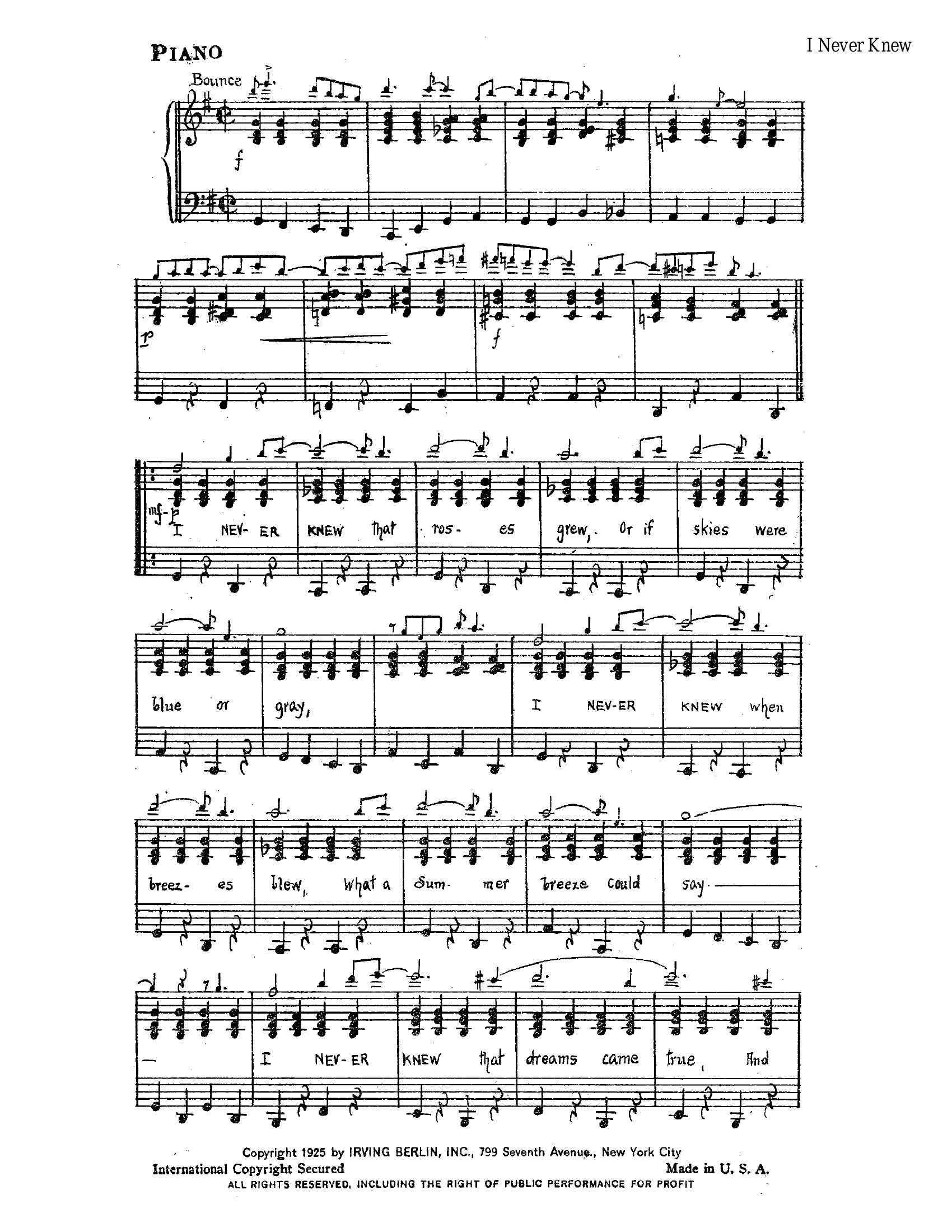 I Never Knew (J.Mundy) T.Dorsey