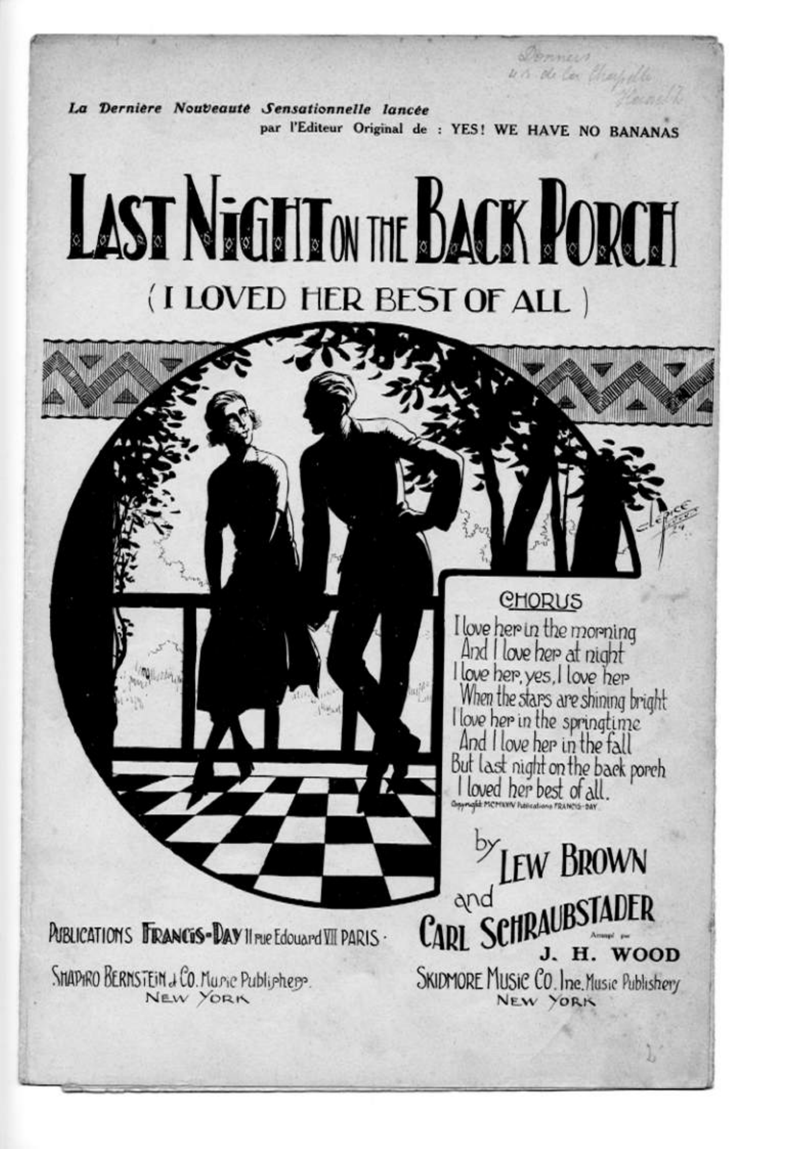 Last Night On The Back Porch (J.H.Wood)