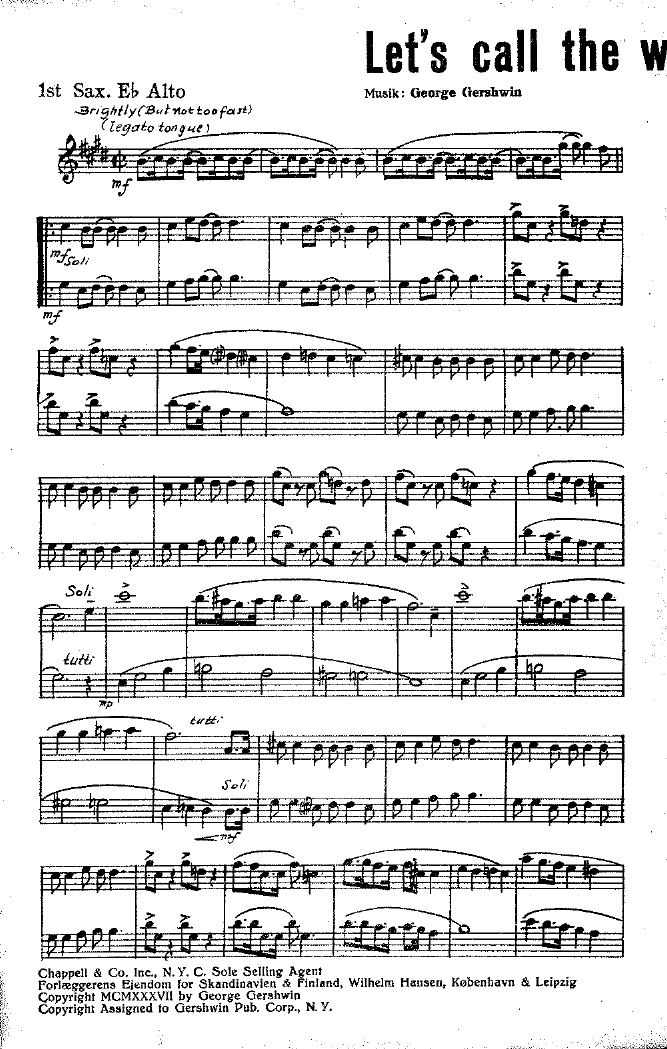 Let's Call The Whole Thing Off (J.Mason) G.Gershwin