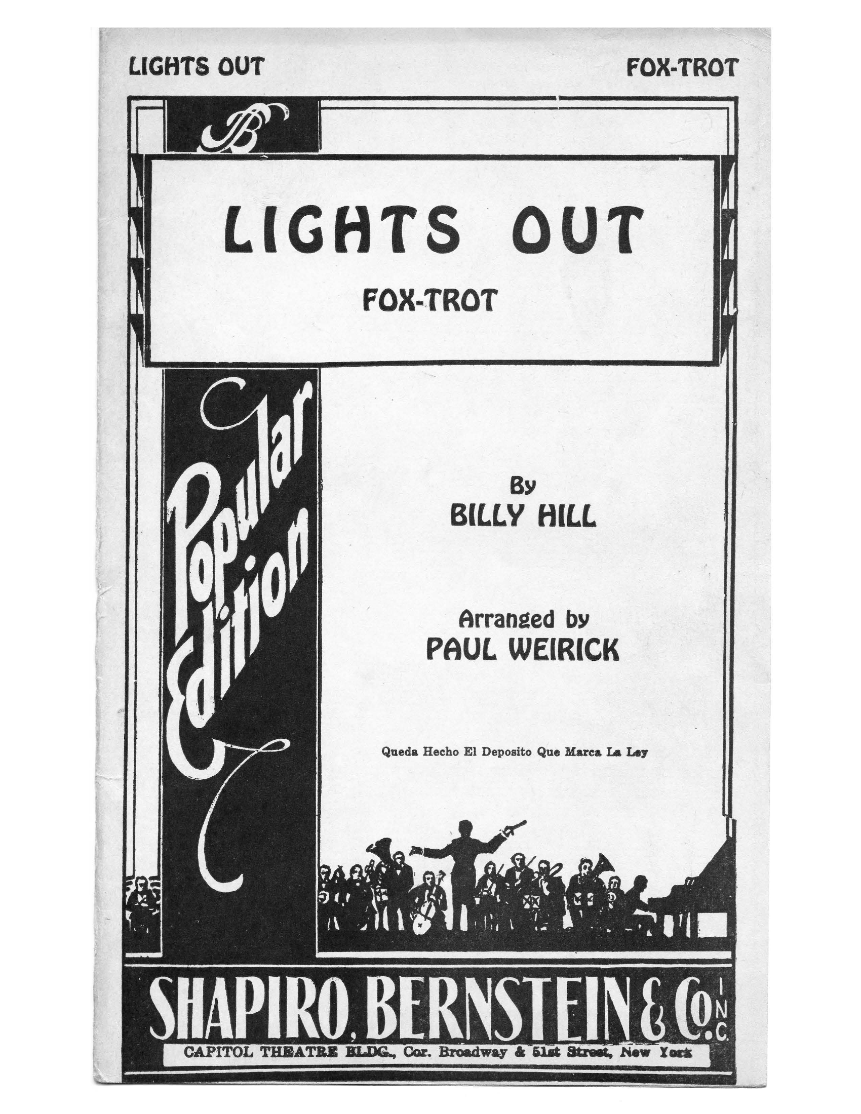 Lights Out (P.Weirick) - Vocal Trio - Foxtrot