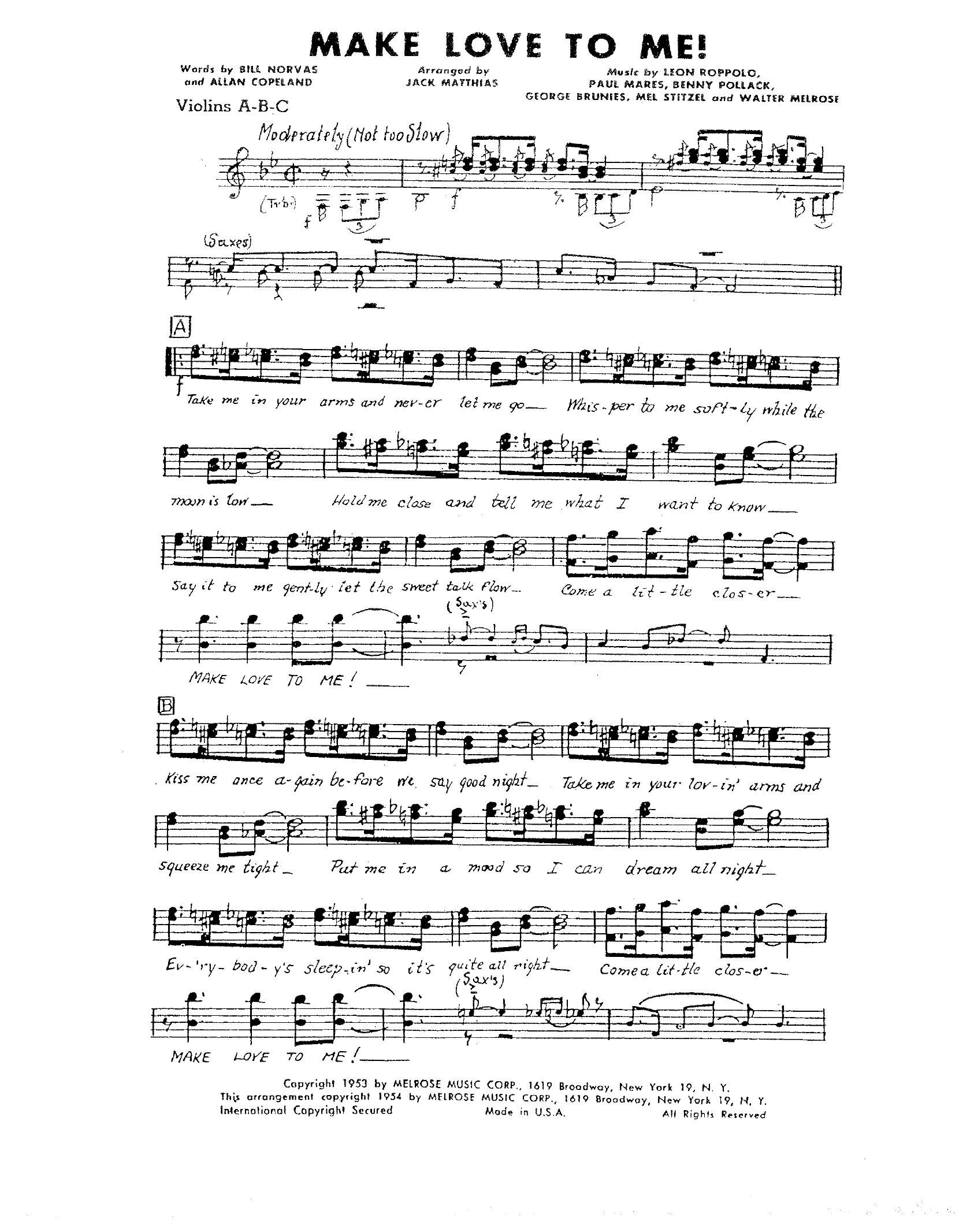 Make Love To Me (J.Matthias) voc