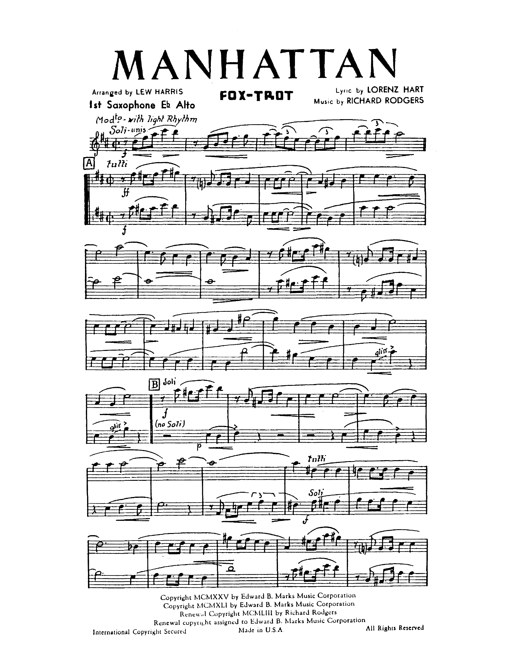 Manhattan (L.Harris)