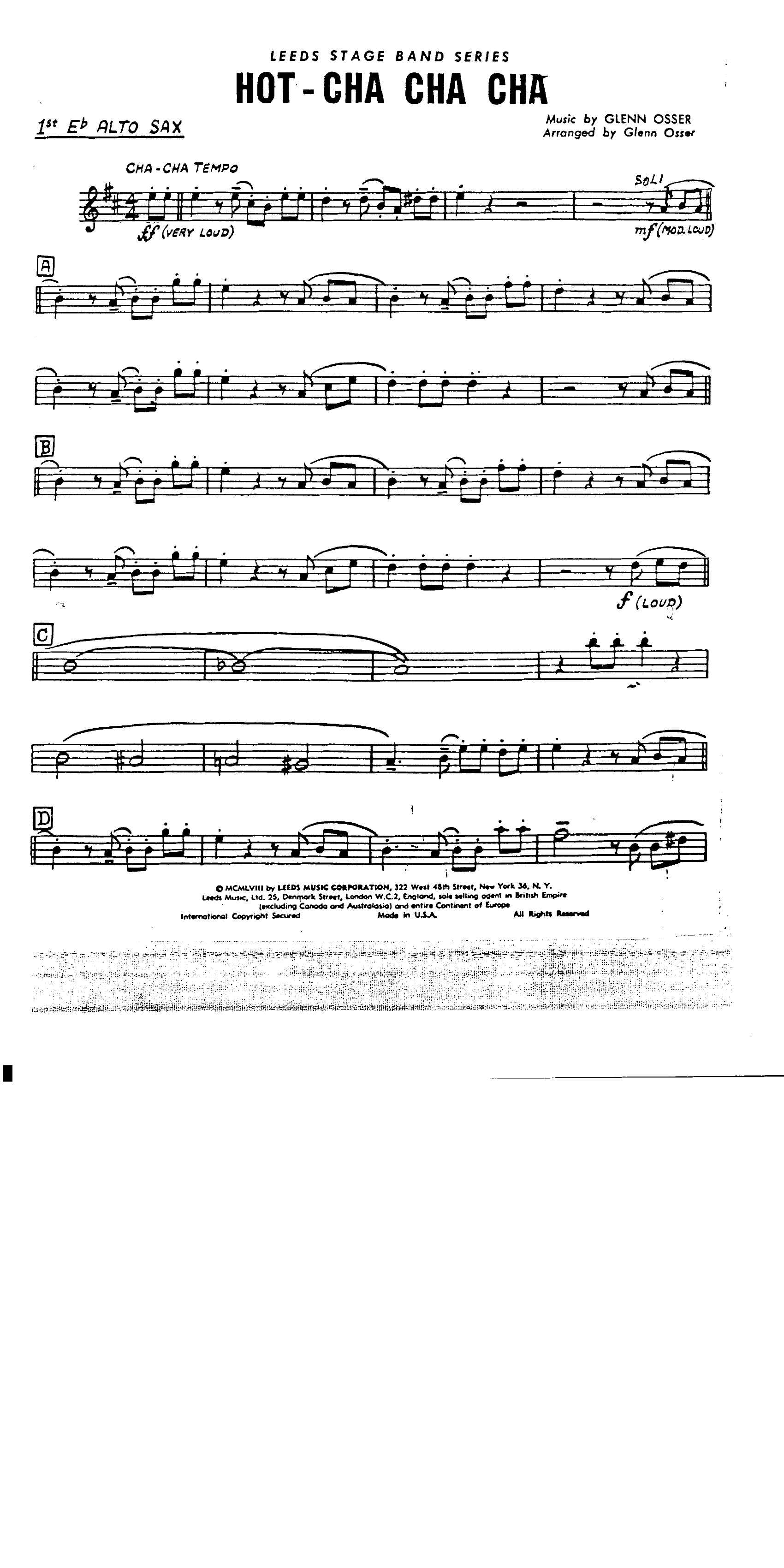 Hot Cha Cha Cha (G.Osser)