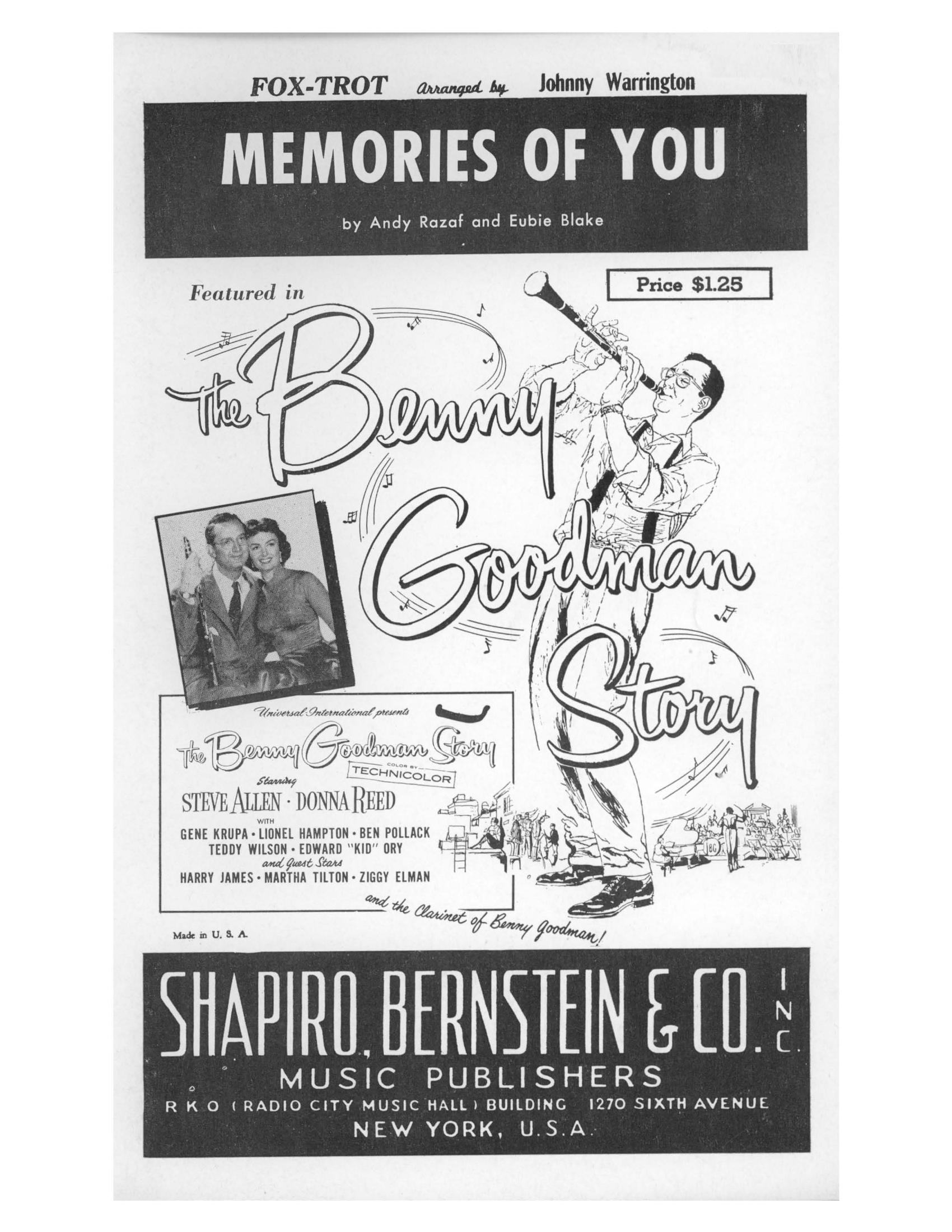 Memories Of You (J.Warrington)