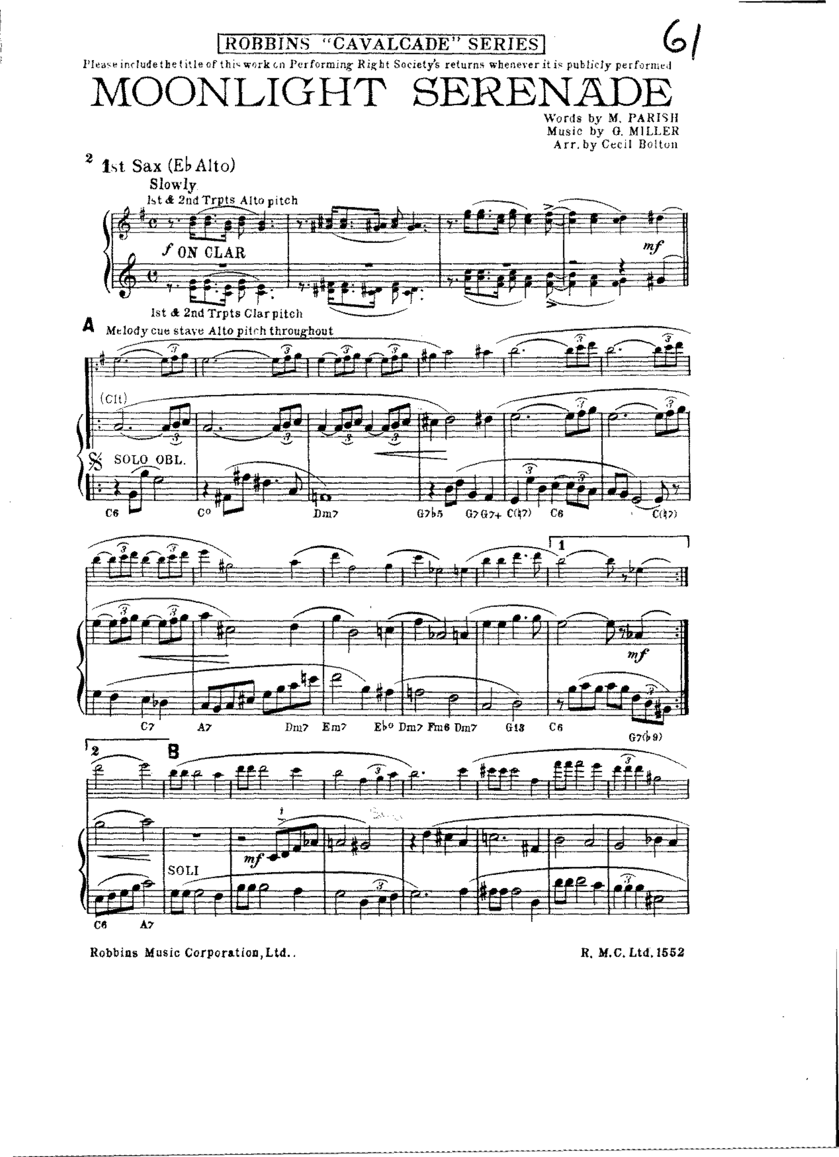 Moonlight Serenade (C.Bolton)