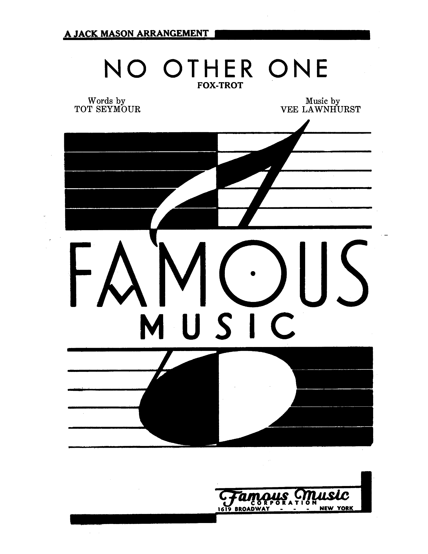 No Other One (J.Mason) - Vocal Trio - Foxtrot