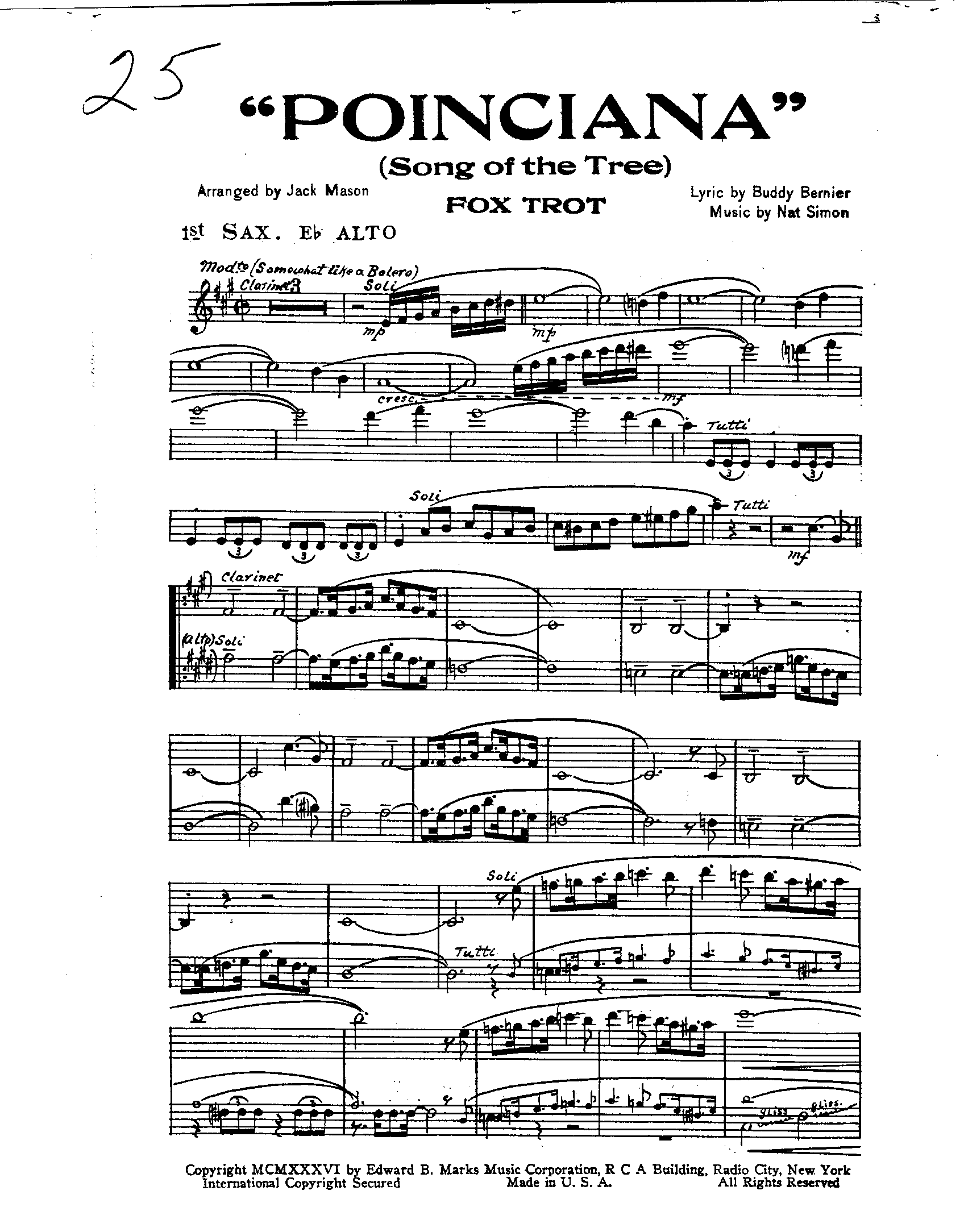 Poinciana (J.Mason) Nat Simon-Foxtort