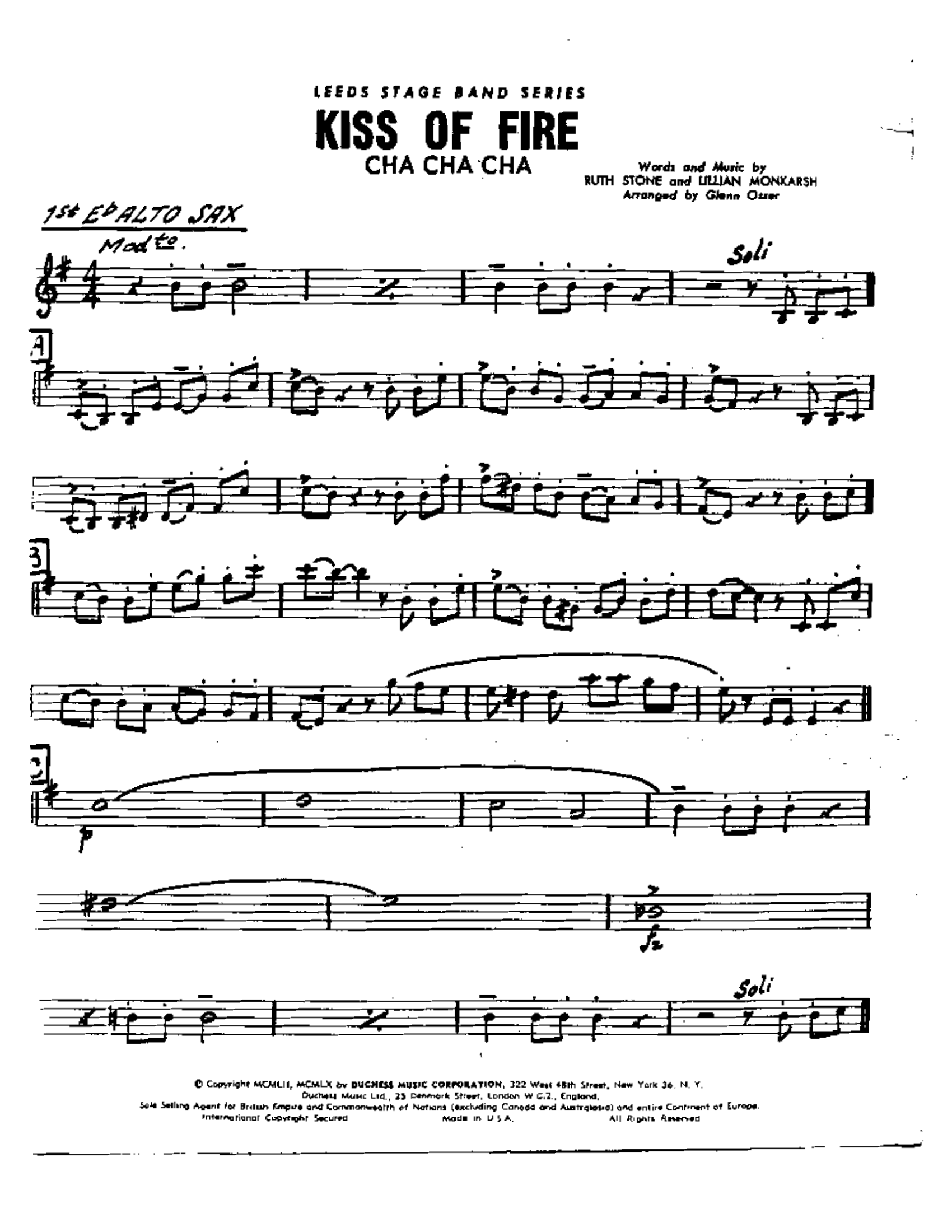 Kiss Of Fire (G.Osser)