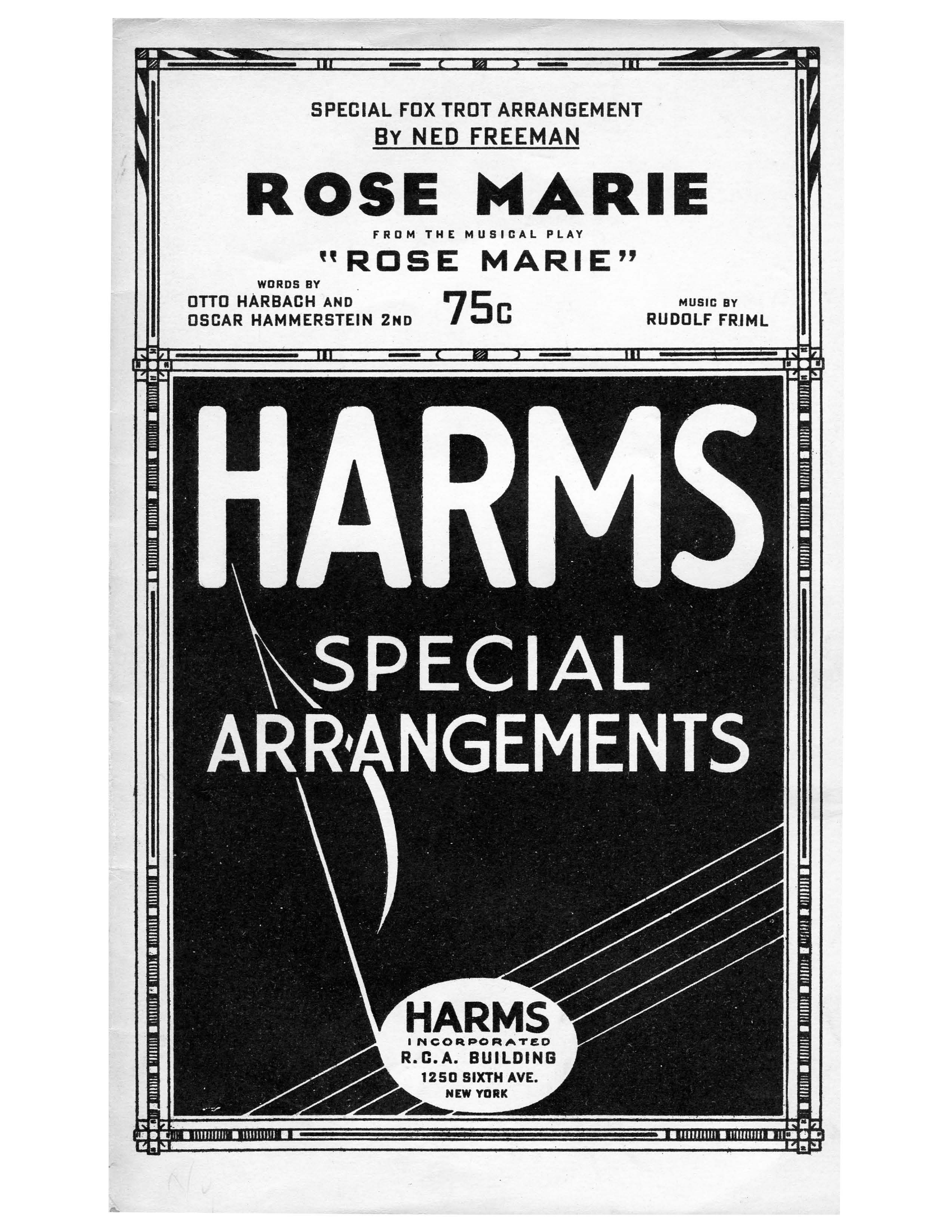 Rose Marie (N.Freeman) - Vocal Trio - Foxtrot