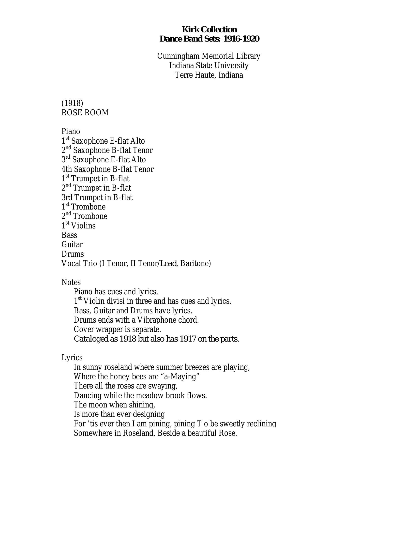 Rose Room (L.Clinton)