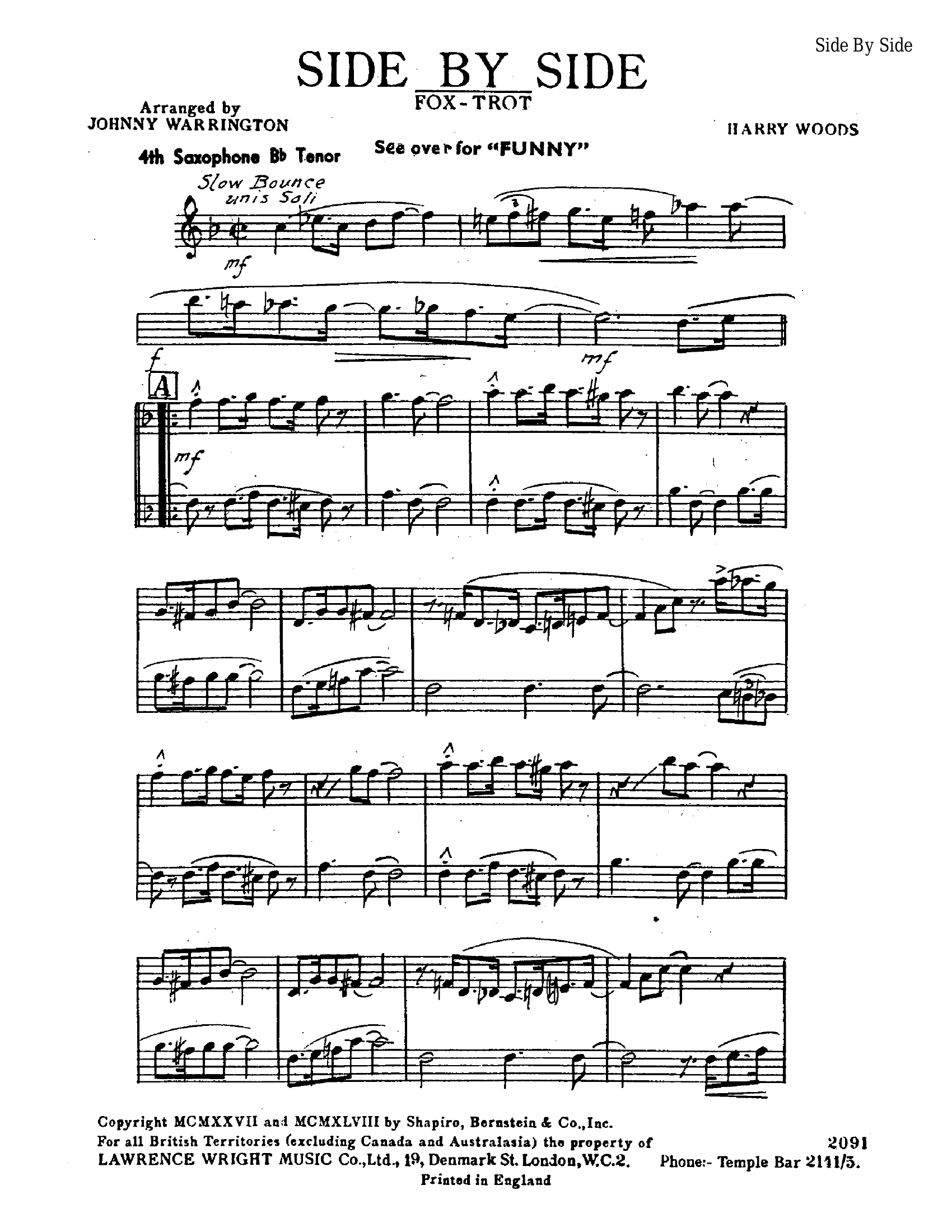 Side By Side (J.Warrington)