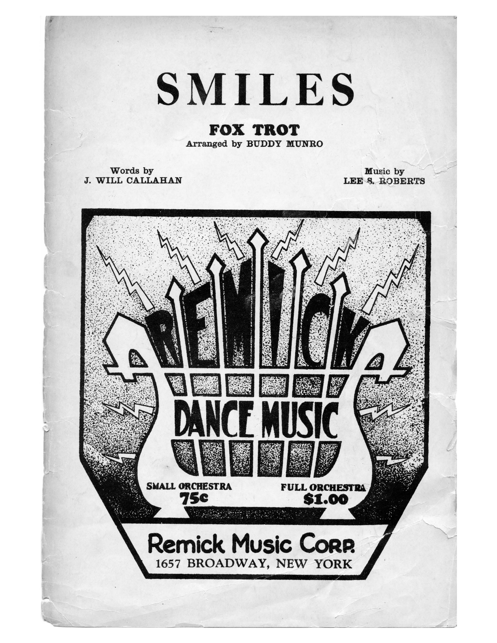 Smiles (B.Munro) - Vocal Trio - Foxtrot