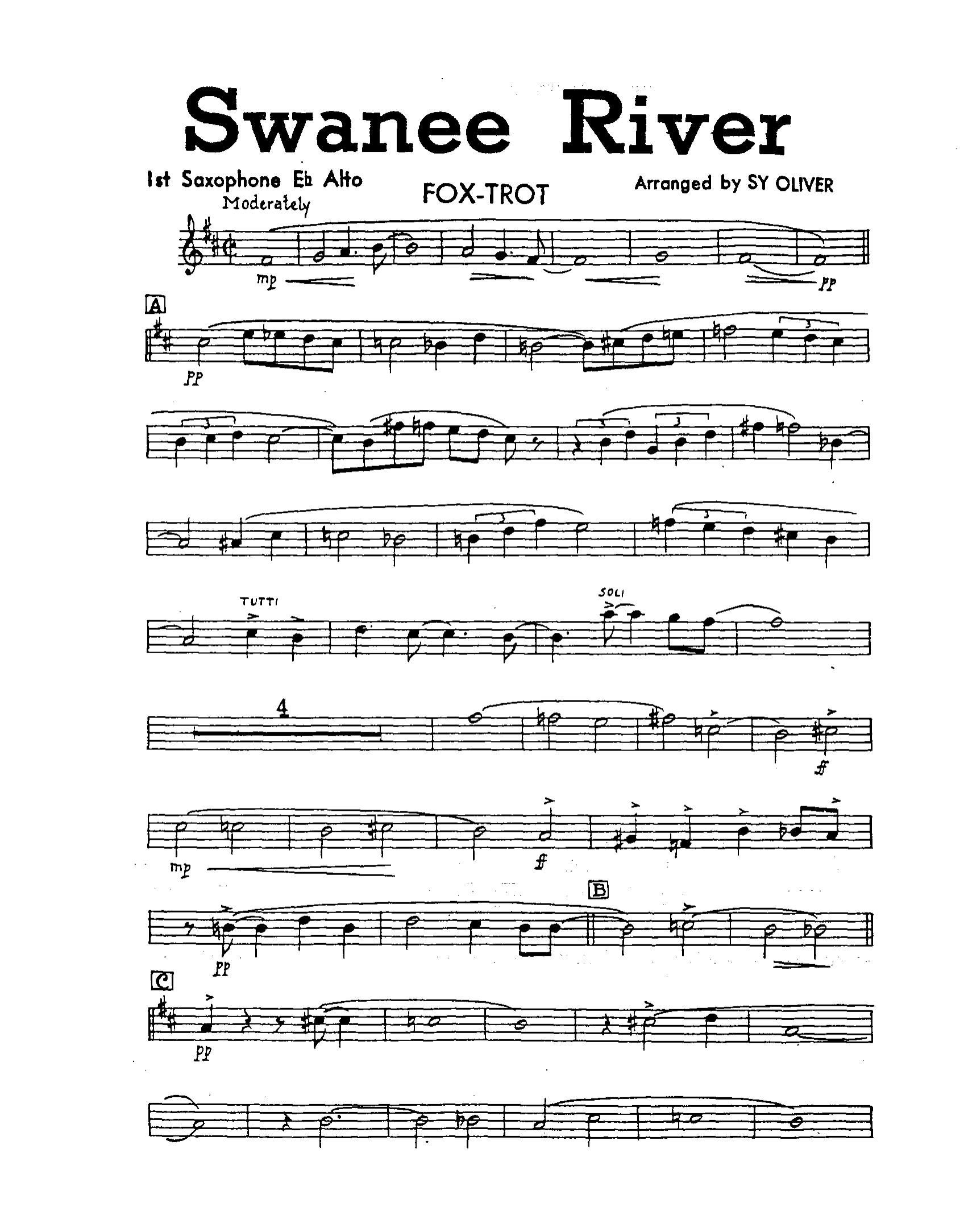 Swanee River (Sy Oliver)