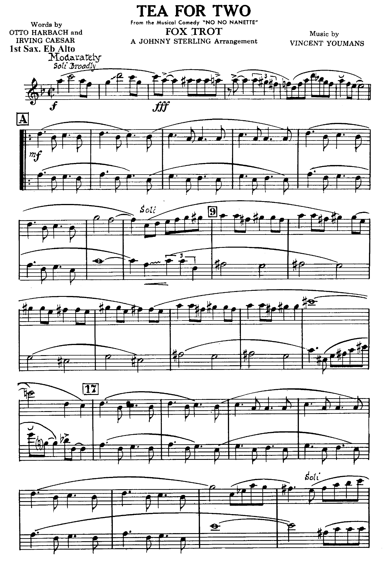 Tea For Two [(J.Sterling)