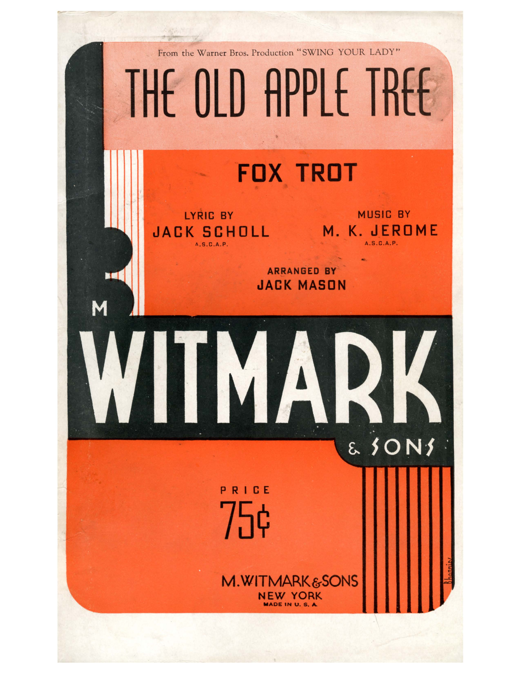 The Old Apple Tree (J.Mason) Vocal Trio - Foxtrot