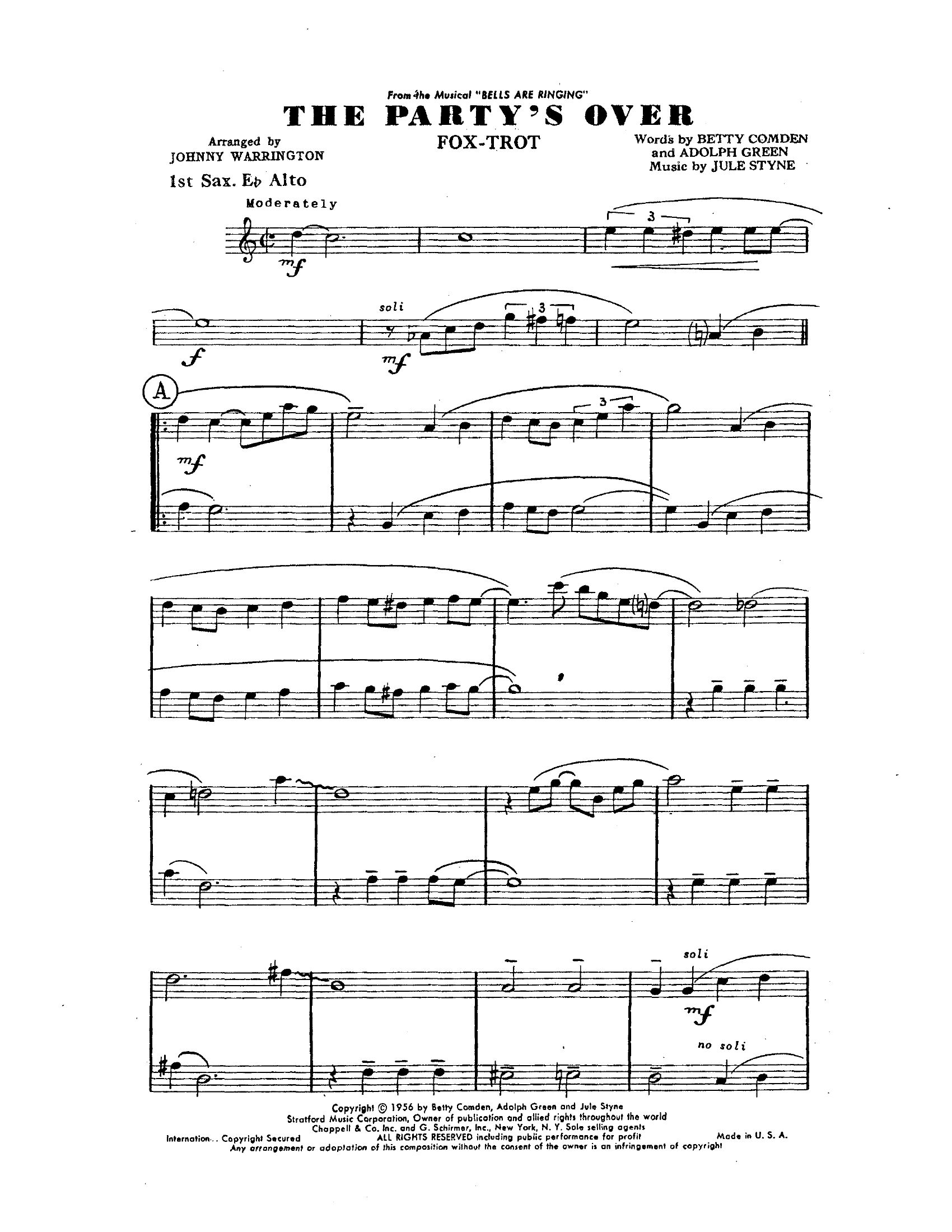 The Party's Over (J.Warrington)