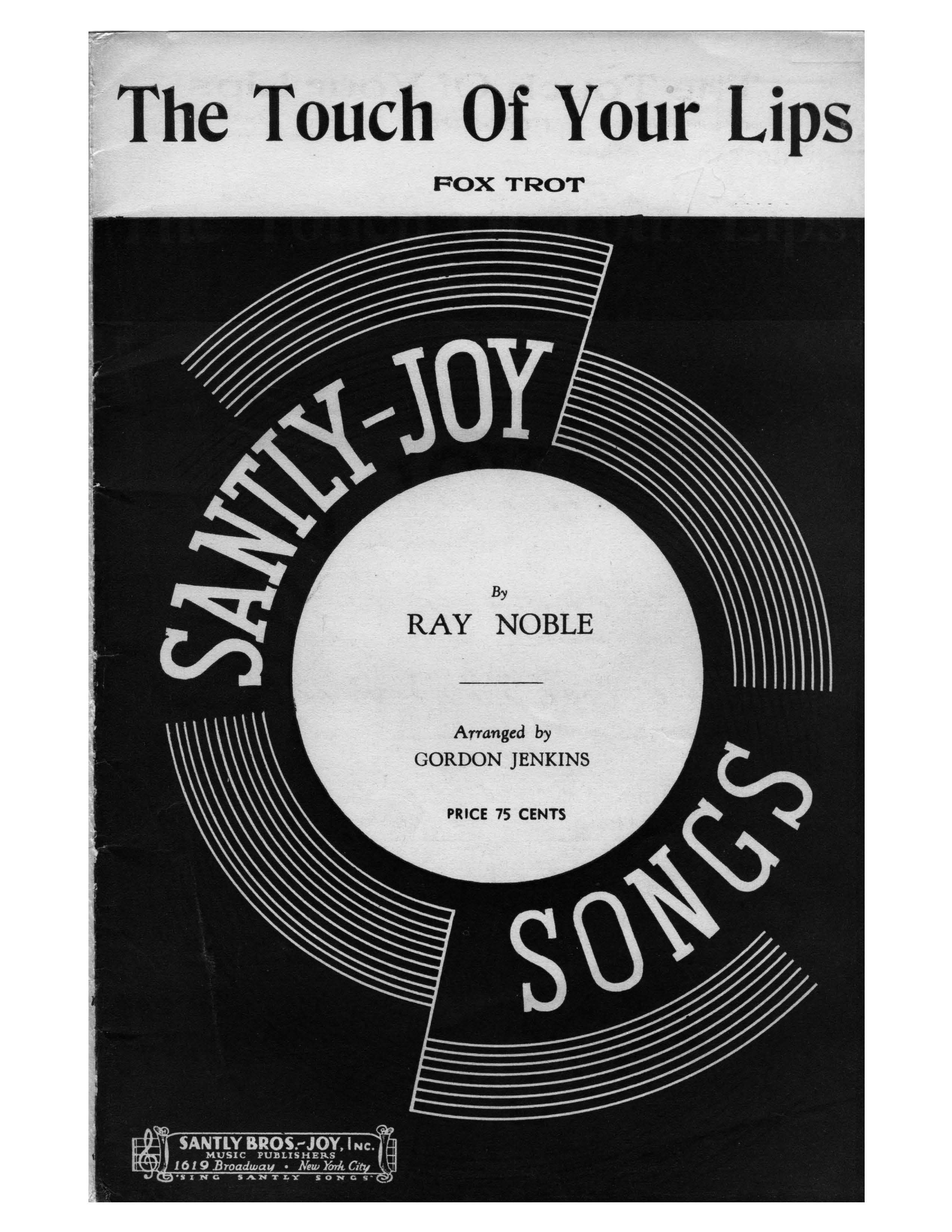 The Touch Of Your Lips (G.Jenkins) Violins - Foxtrot