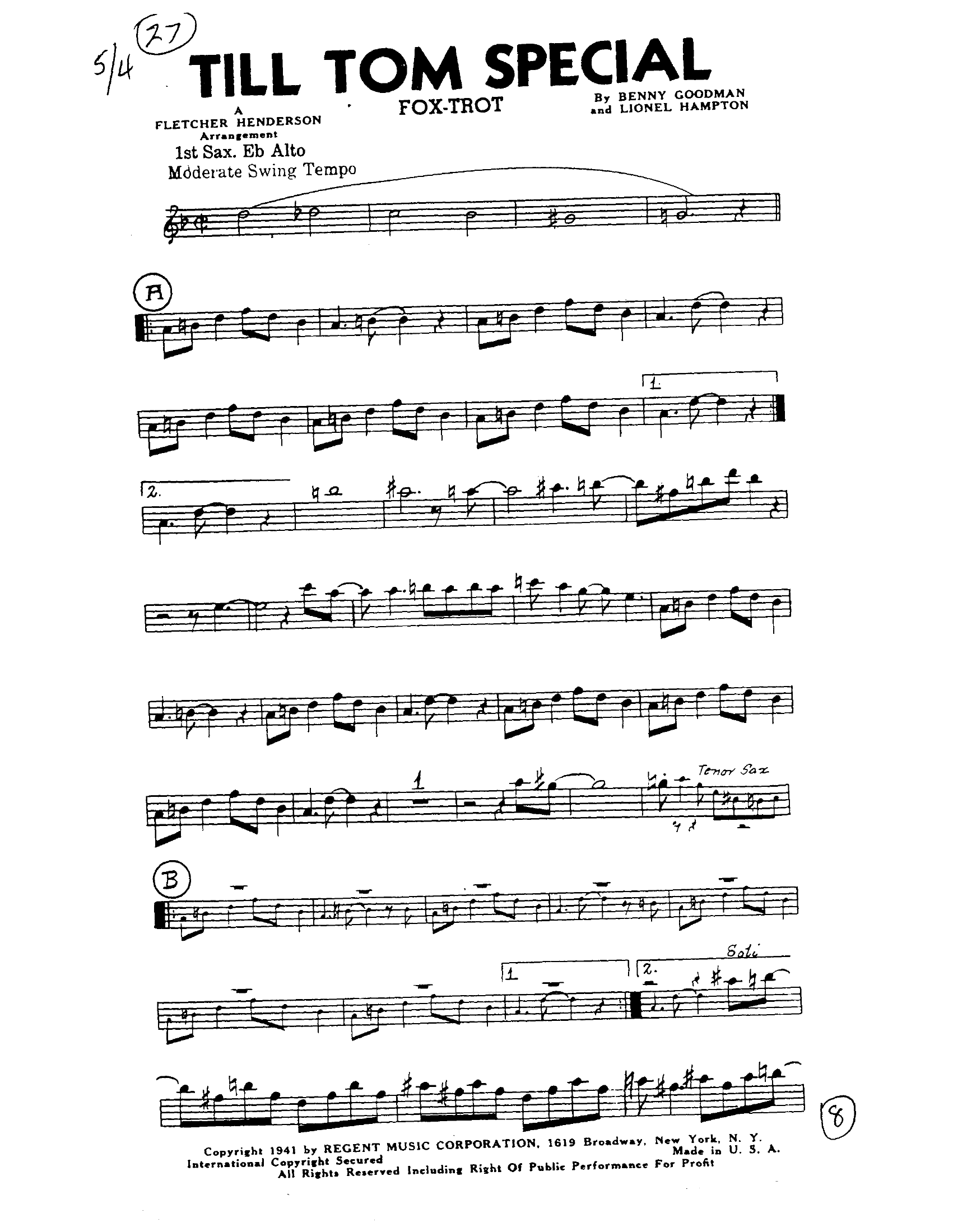 Till Tom Special (F.Henderson)