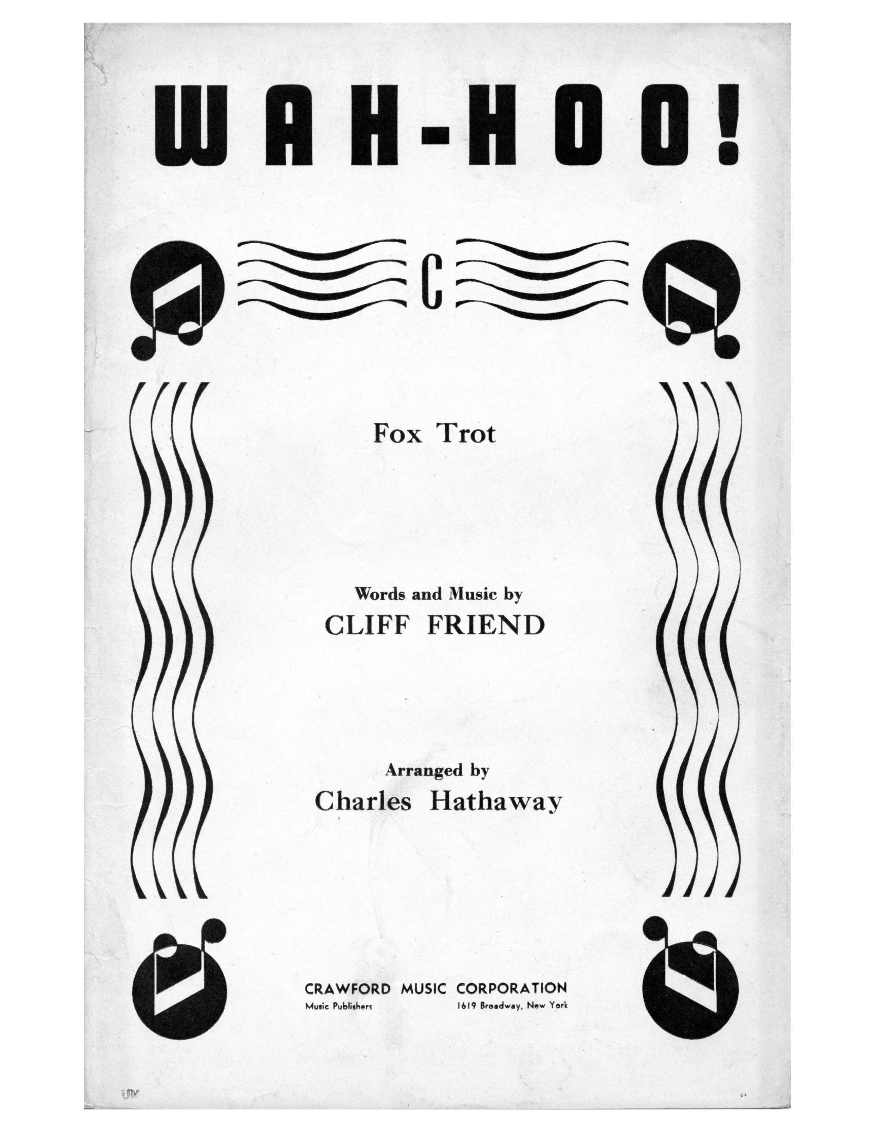 Wah-Hoo (C.Hathaway) - Vocal Trio - Foxtrot