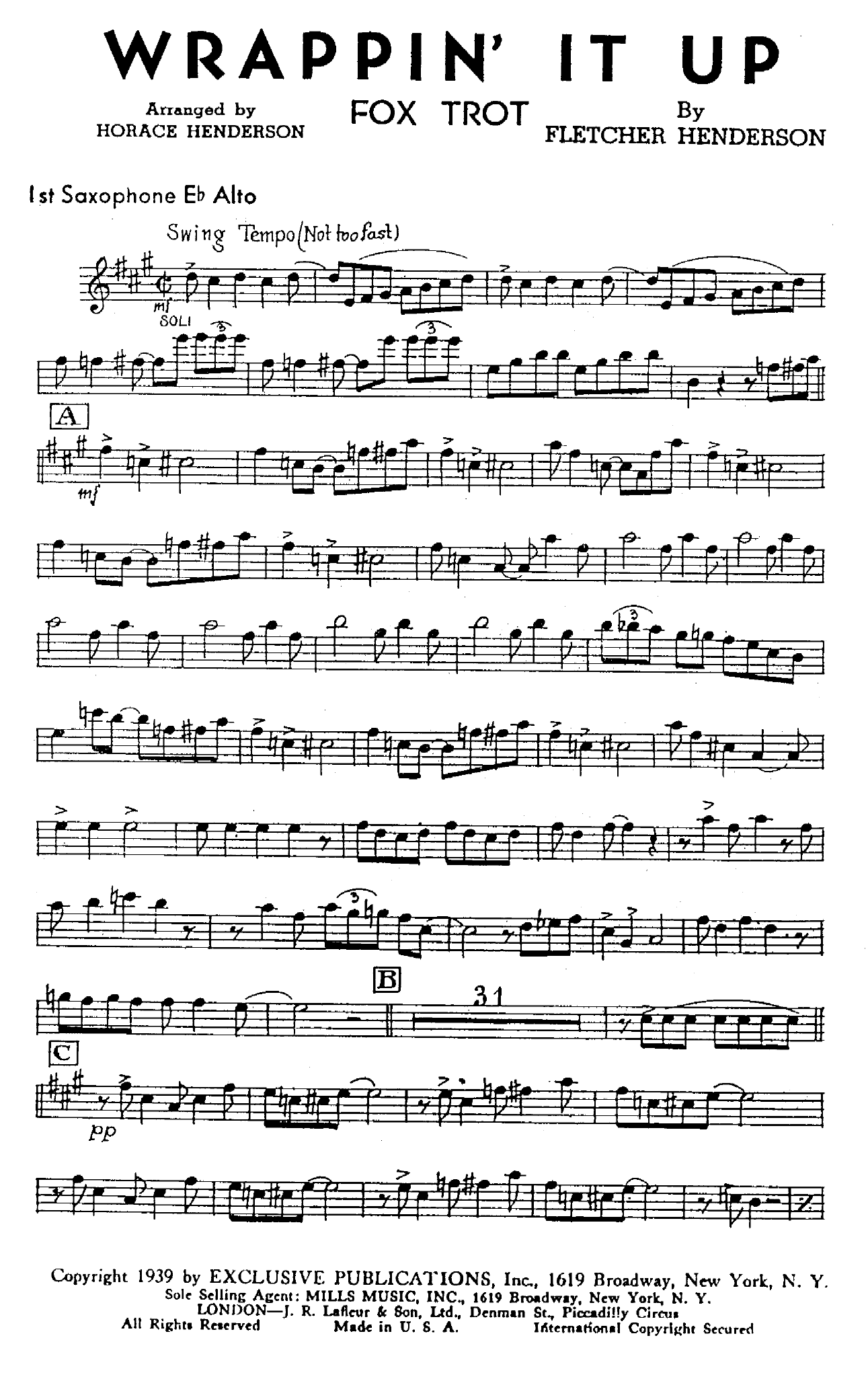 Wrappin' It Up (F.Henderson)