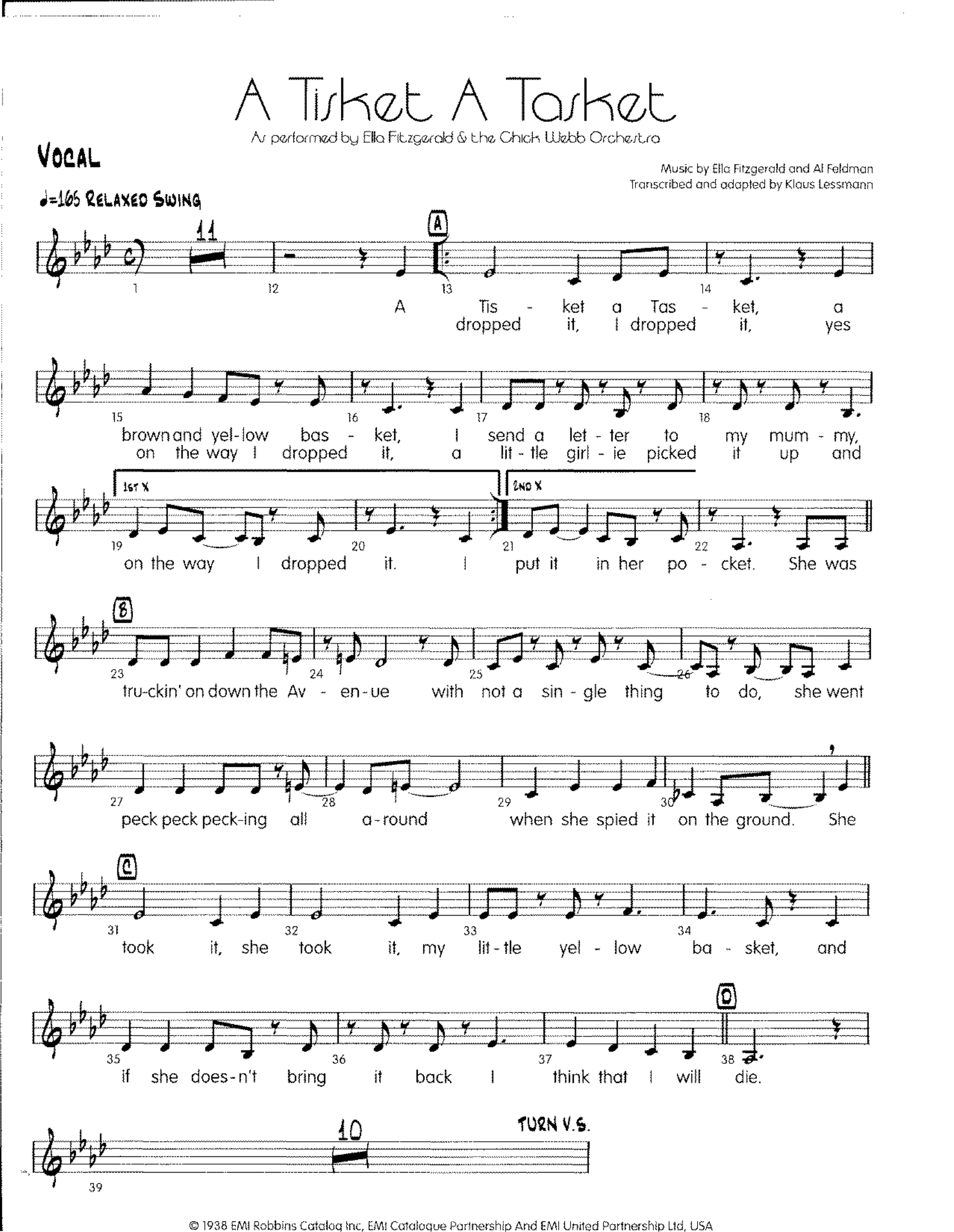 A Tisket A Tasket (E.Fitzgerald)
