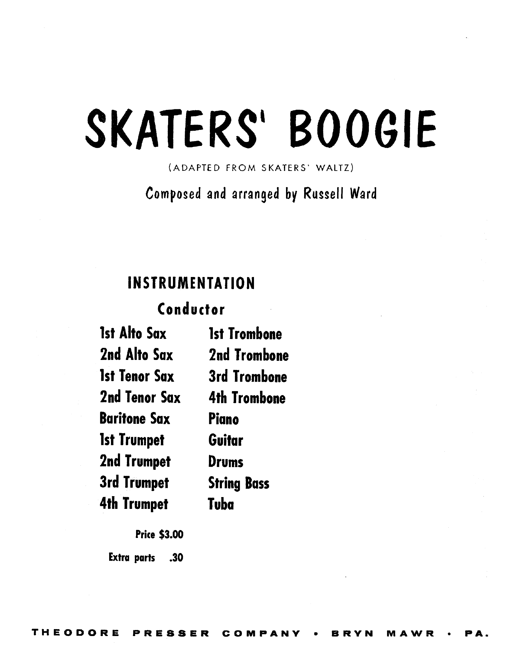 Skaters' Boogie (R.Ward)