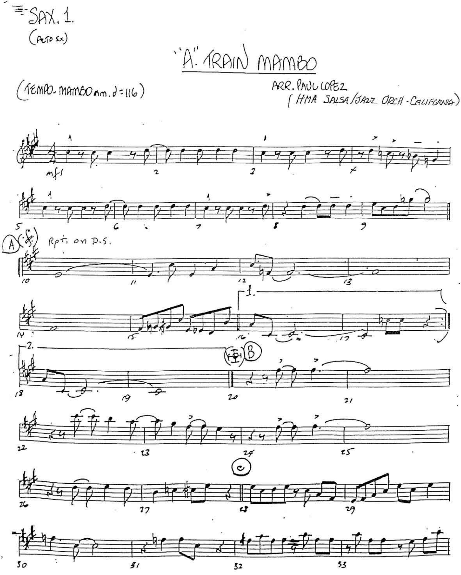 A Train Mambo (P.Lopez)