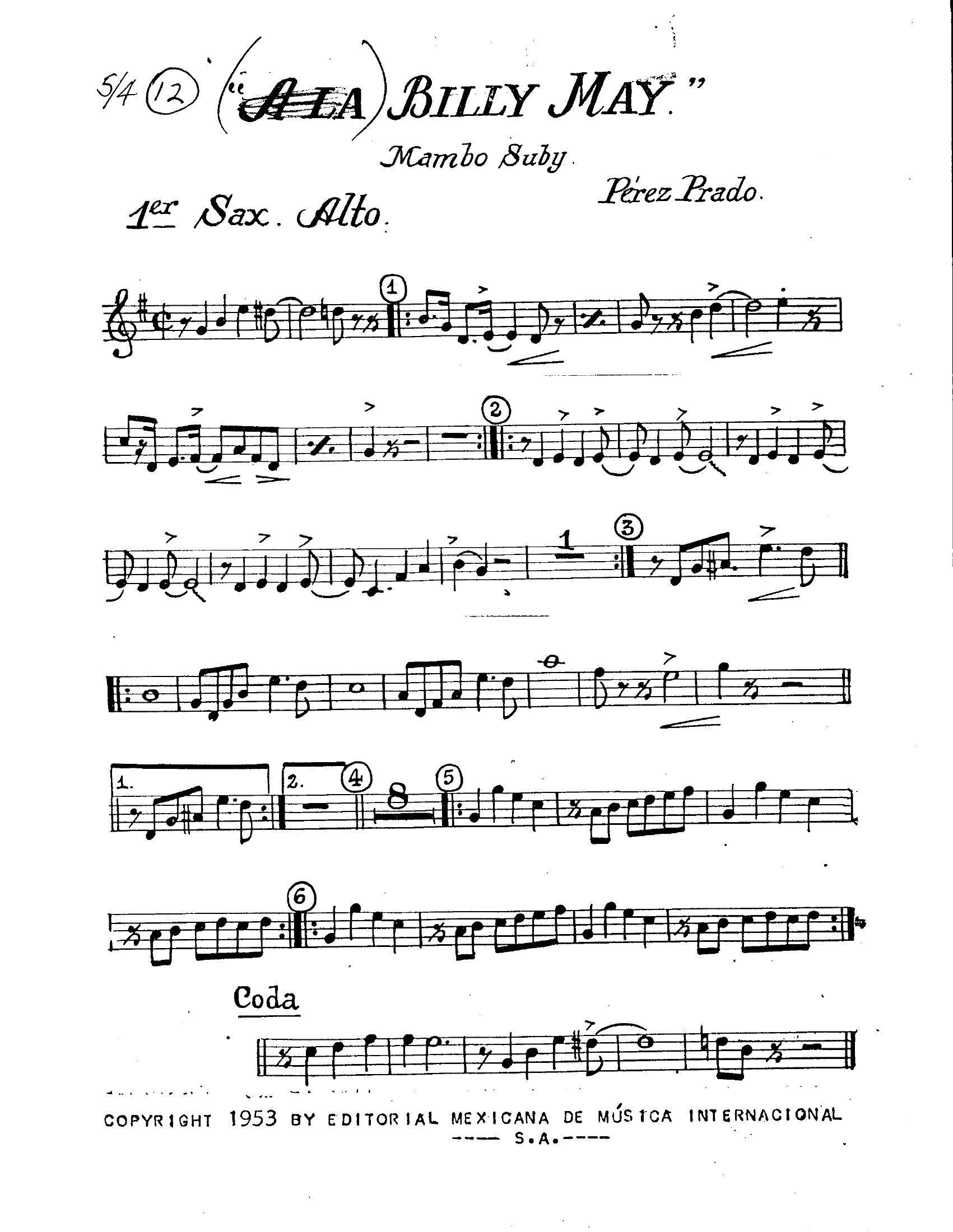 Billy May Mambo (P.Prado)