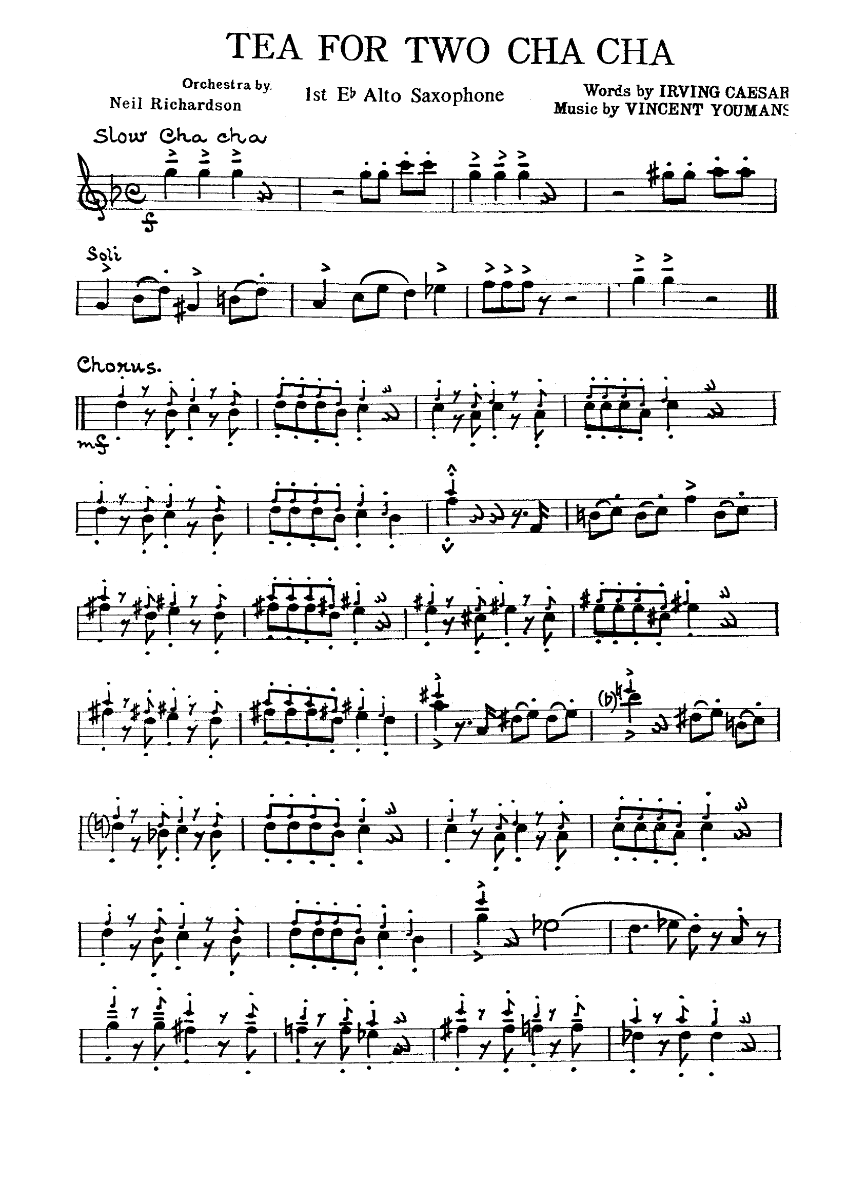 Tea For Two (N.Richardson)