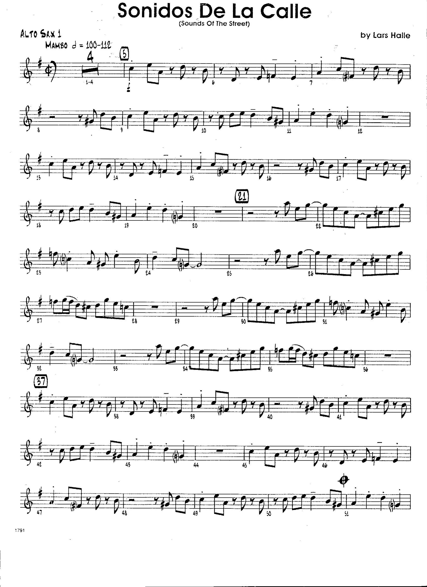 Sonidos De La Calle (L.Halle) Mambo