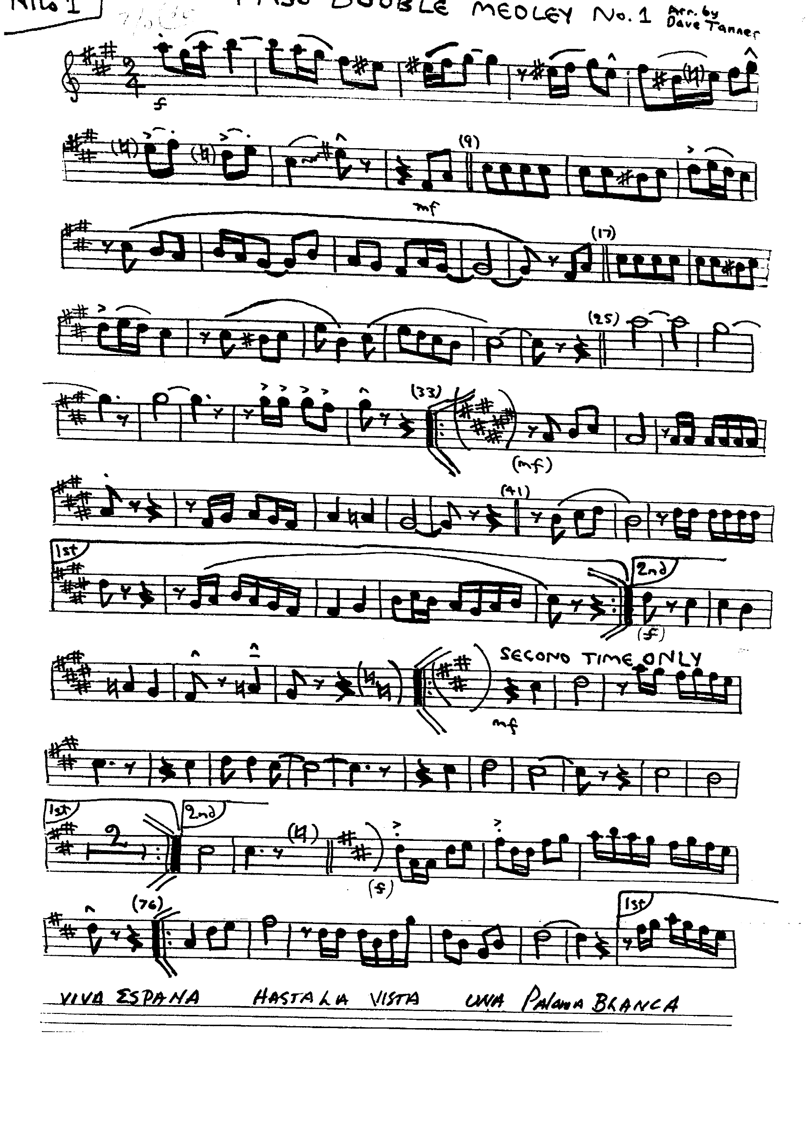 Paso Doble Medley (D.Tanner) Pasodoble