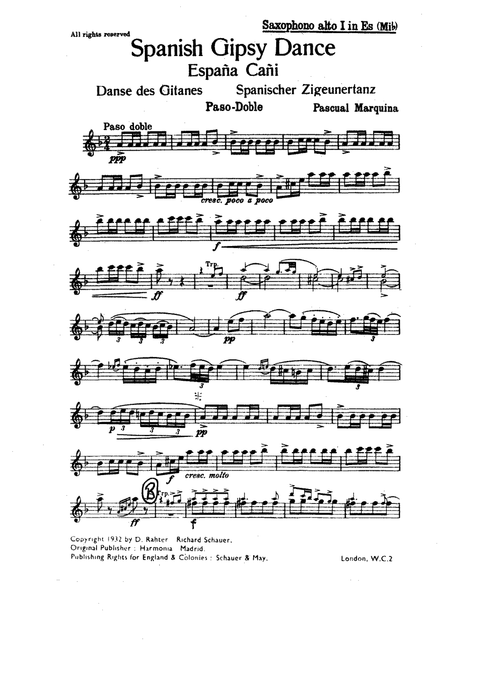 Spanish Gipsy Dance (P.Manquina) Pasodoble