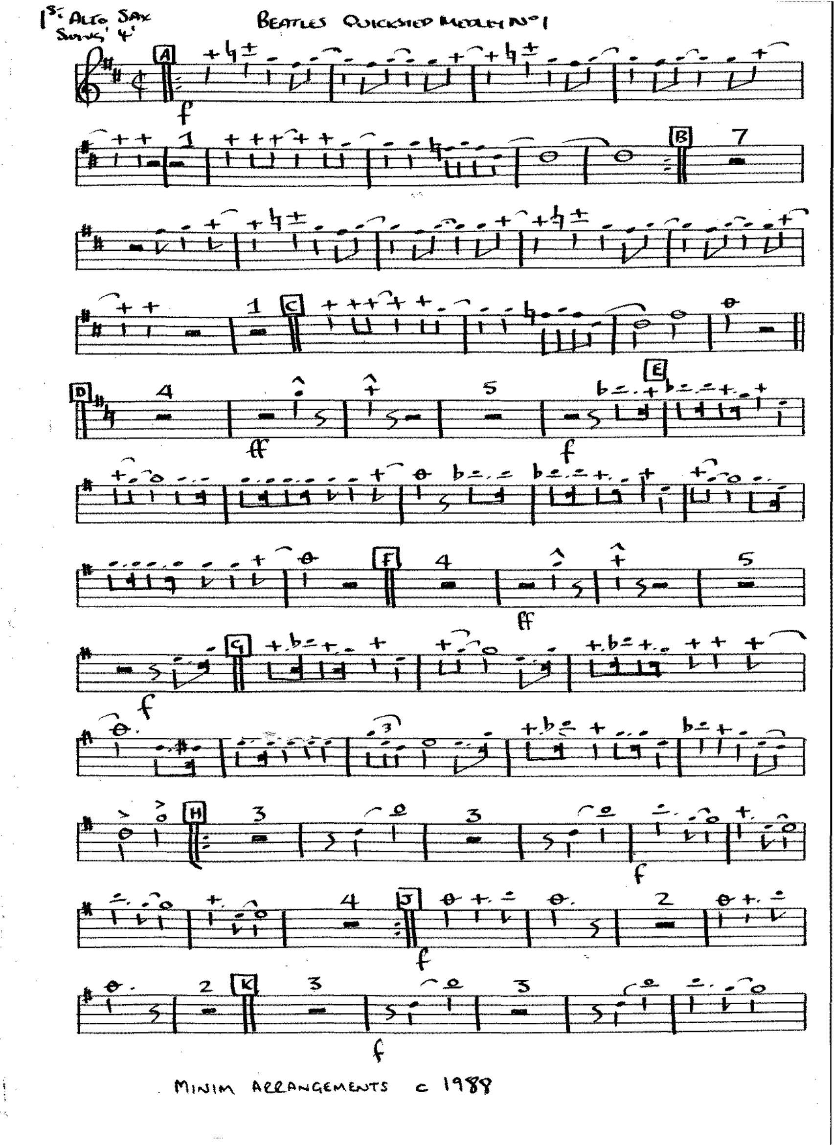 Beatles Quickstep Medley #1