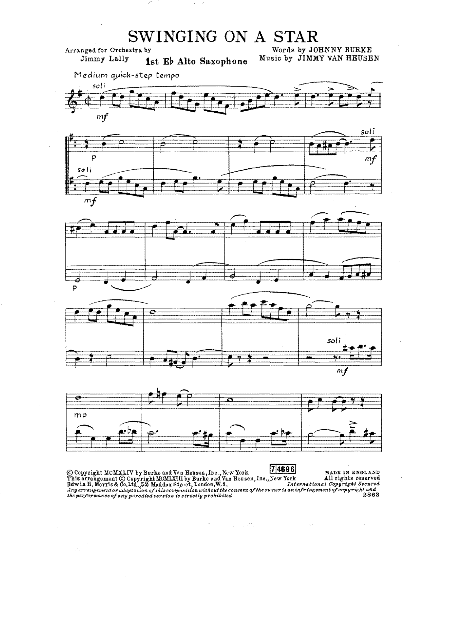 Swingin On A Star (J.Lally)