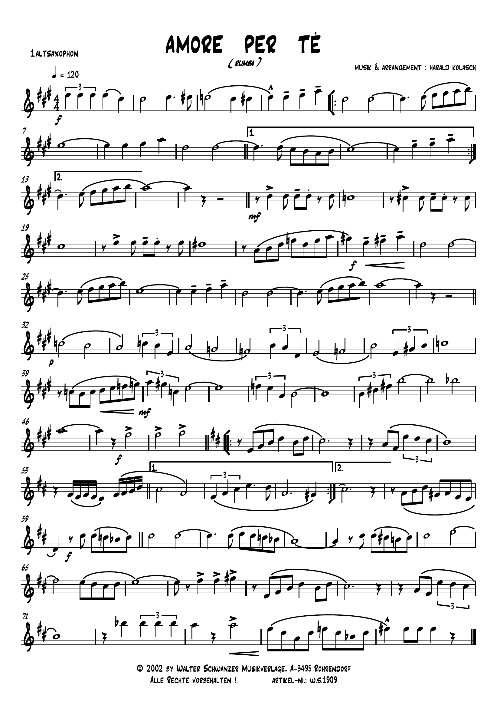 Amore Per Te (H.Kolasch)