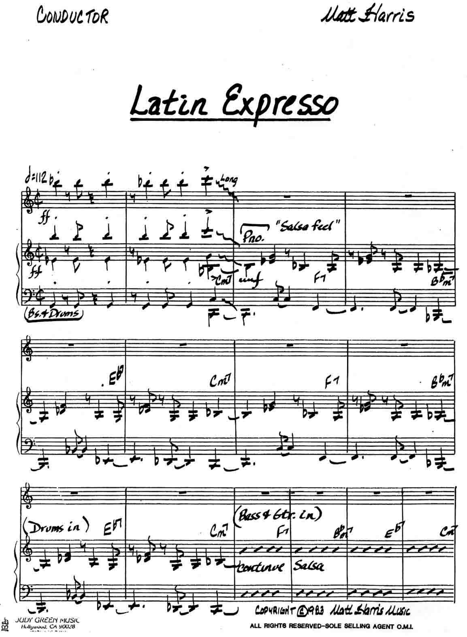 Latin Expresso (M.Harris) salsa