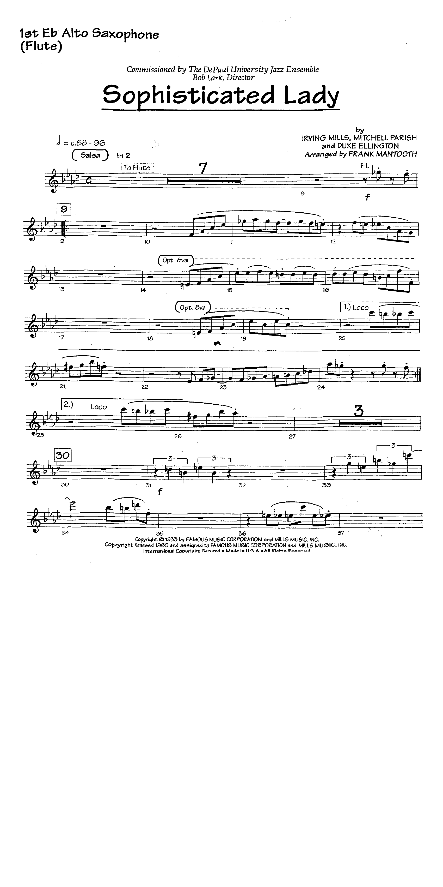 Sophisticated Lady (F.Mantooth) salsa