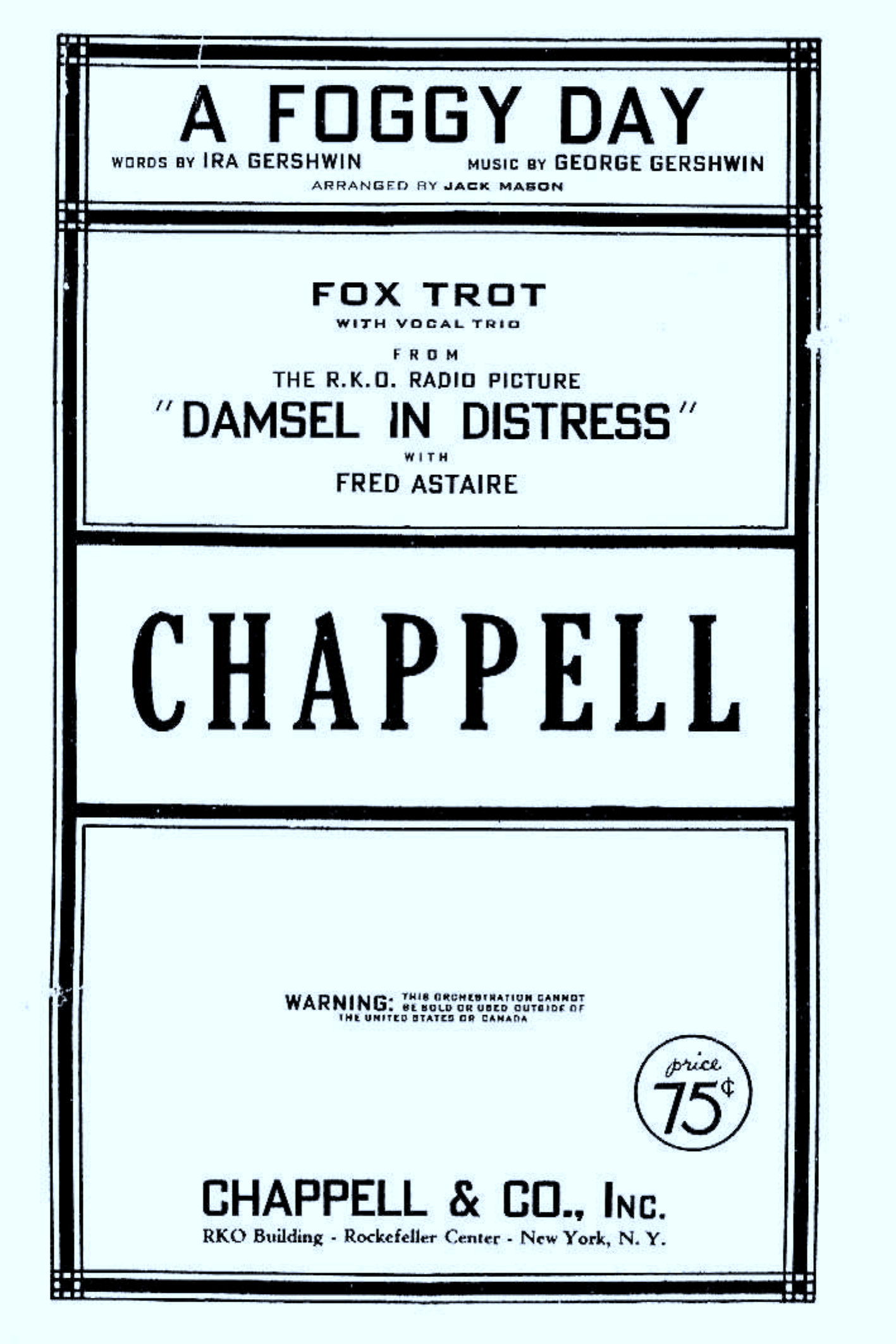 A Foggy Day (J.Mason)