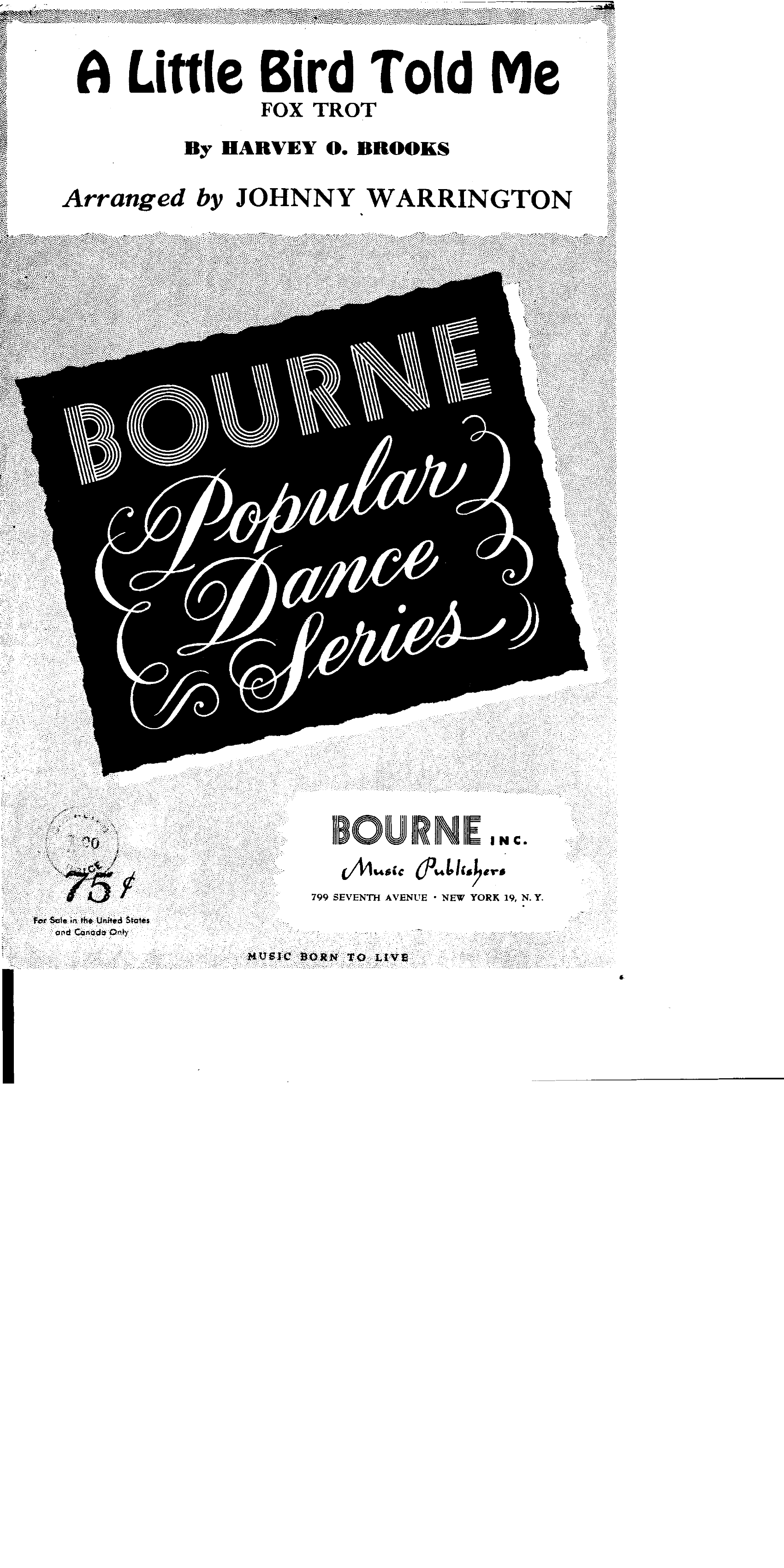 A Little Bird Told Me (J.Warrington) Voc